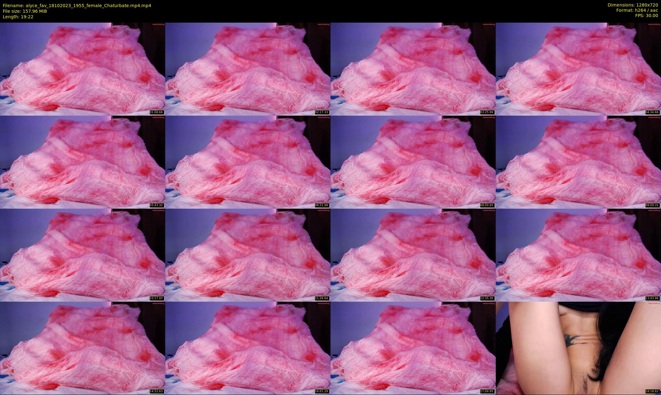 alyce_fav — 20 minute Chaturbate female cam show recording, 720p, Oct 18, 2023