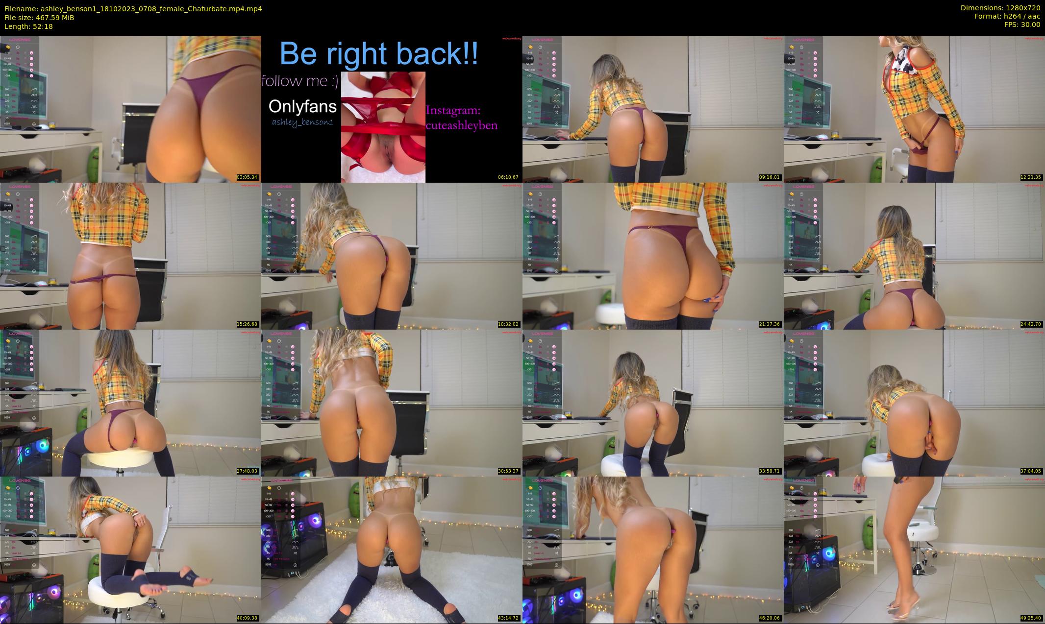ashley_benson1 — 53 minute Chaturbate female cam show recording, 720p, Oct 18, 2023