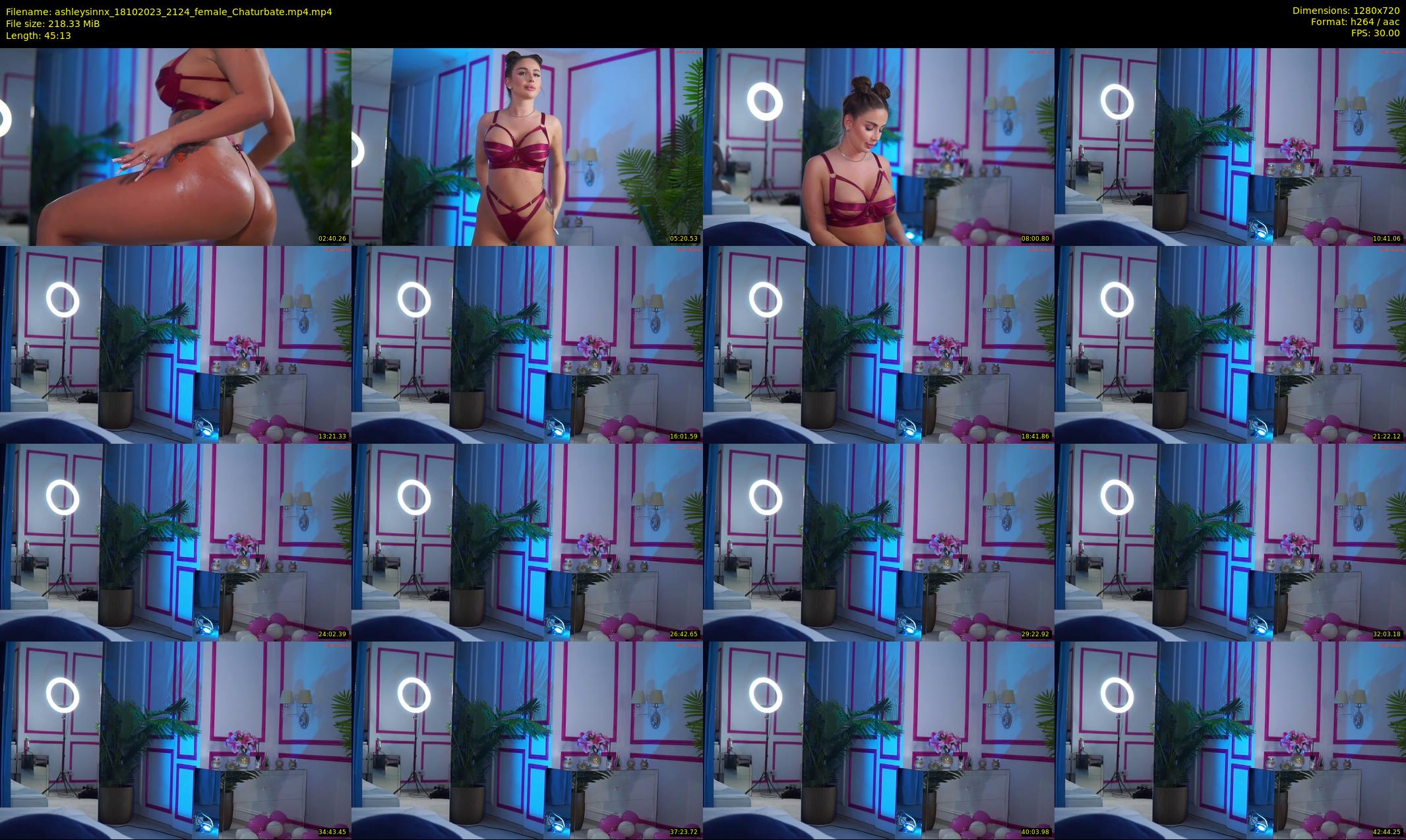 ashleysinnx — 46 minute Chaturbate female cam show recording, 720p, Oct 18, 2023
