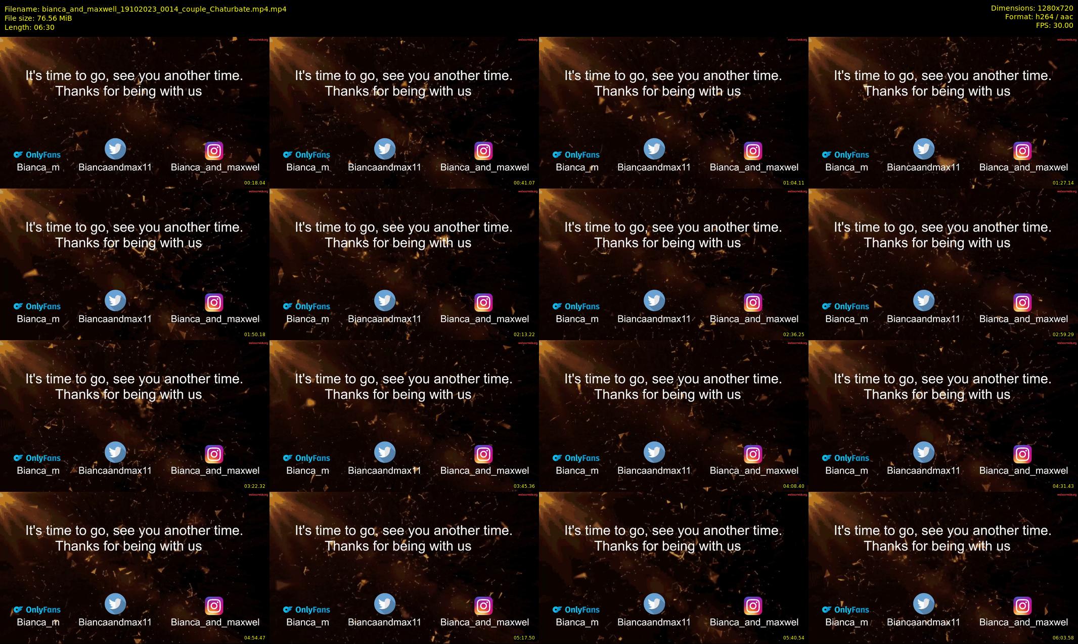 bianca_and_maxwell — 7 minute Chaturbate couple cam show recording, 720p, Oct 19, 2023