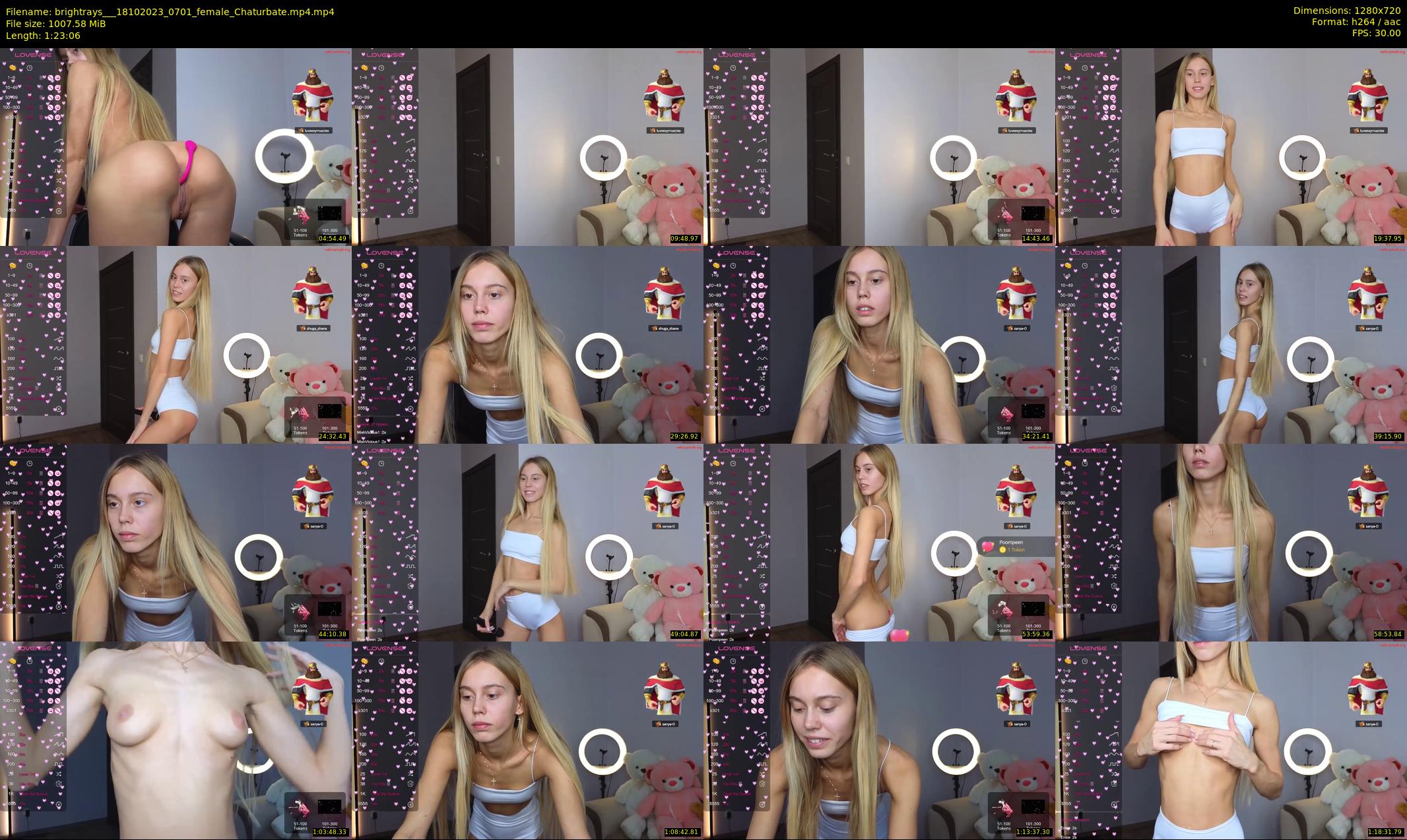 brightrays__ — 84 minute Chaturbate female cam show recording, 720p, Oct 18, 2023