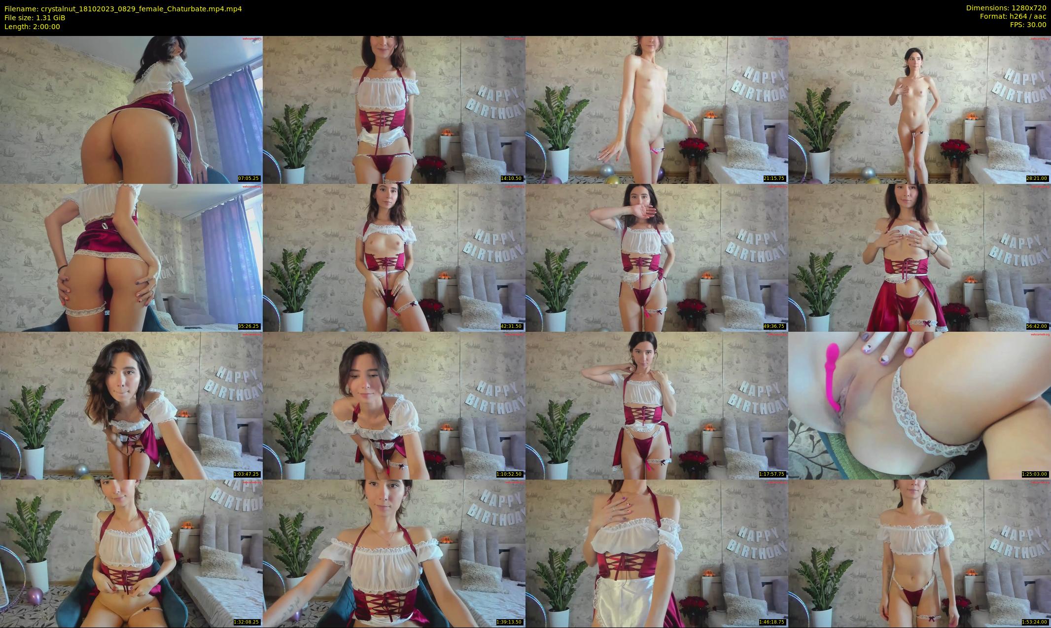 crystalnut — 120 minute Chaturbate female cam show recording, 720p, Oct 18, 2023