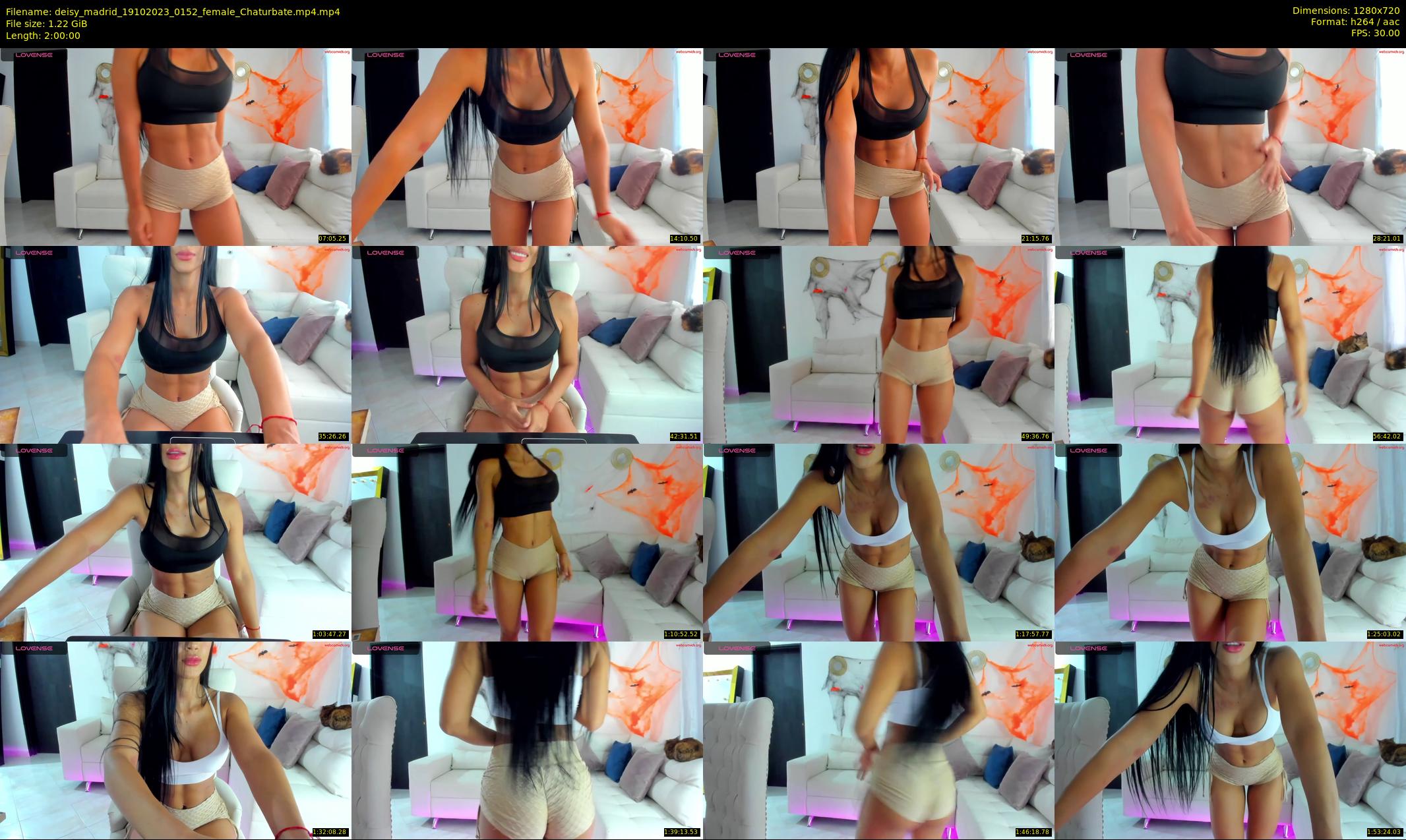 deisy_madrid — 120 minute Chaturbate female cam show recording, 720p, Oct 19, 2023