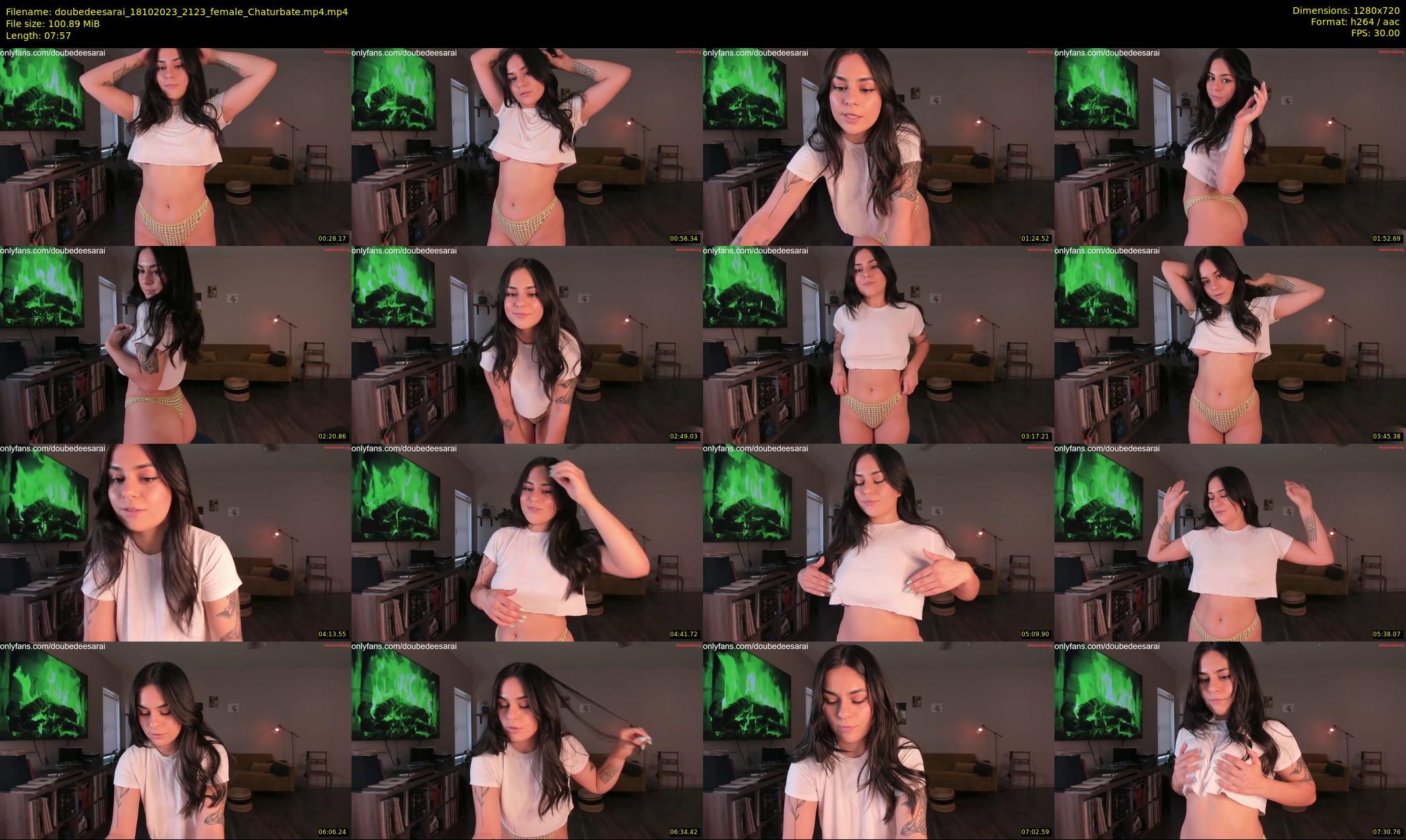 doubedeesarai — 8 minute Chaturbate female cam show recording, 720p, Oct 18, 2023