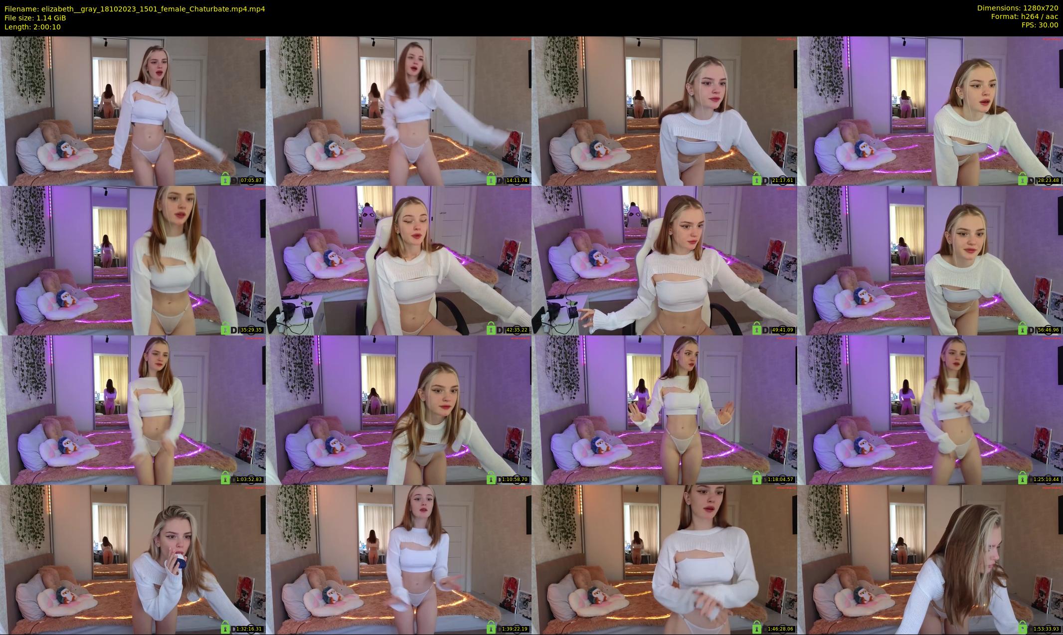 elizabeth__gray — 121 minute Chaturbate female cam show recording, 720p, Oct 18, 2023