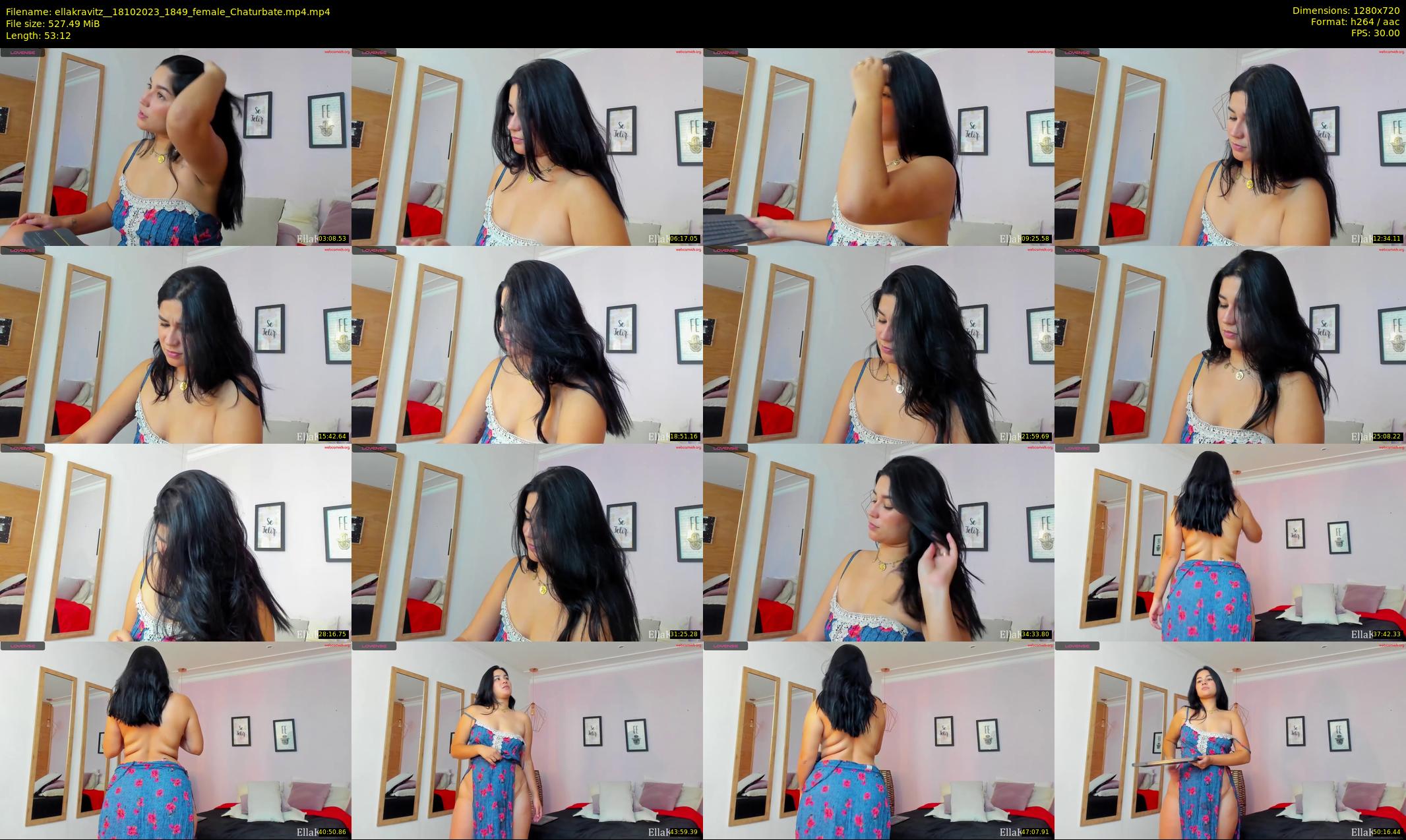 ellakravitz_ — 54 minute Chaturbate female cam show recording, 720p, Oct 18, 2023