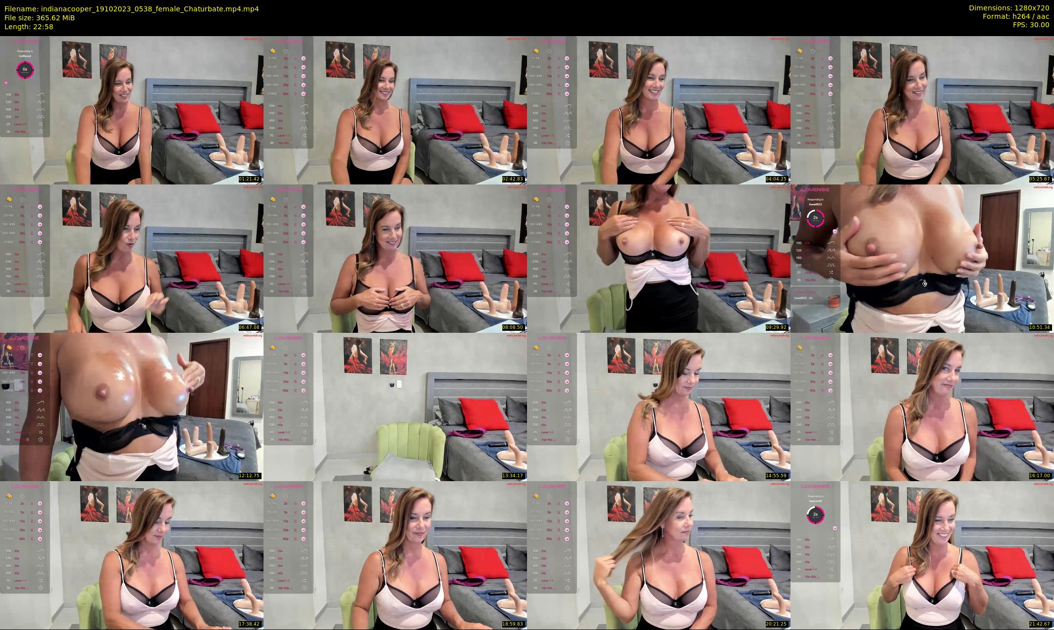 indianacooper — 23 minute Chaturbate female cam show recording, 720p, Oct 19, 2023