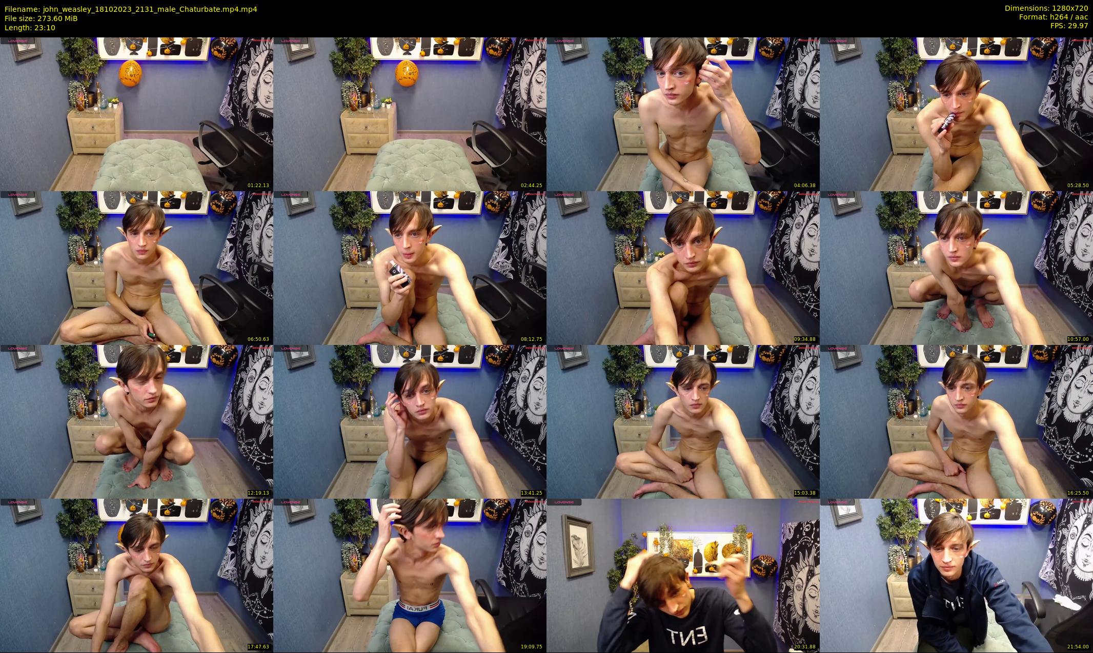 john_weasley — 24 minute Chaturbate male cam show recording, 720p, Oct 18, 2023
