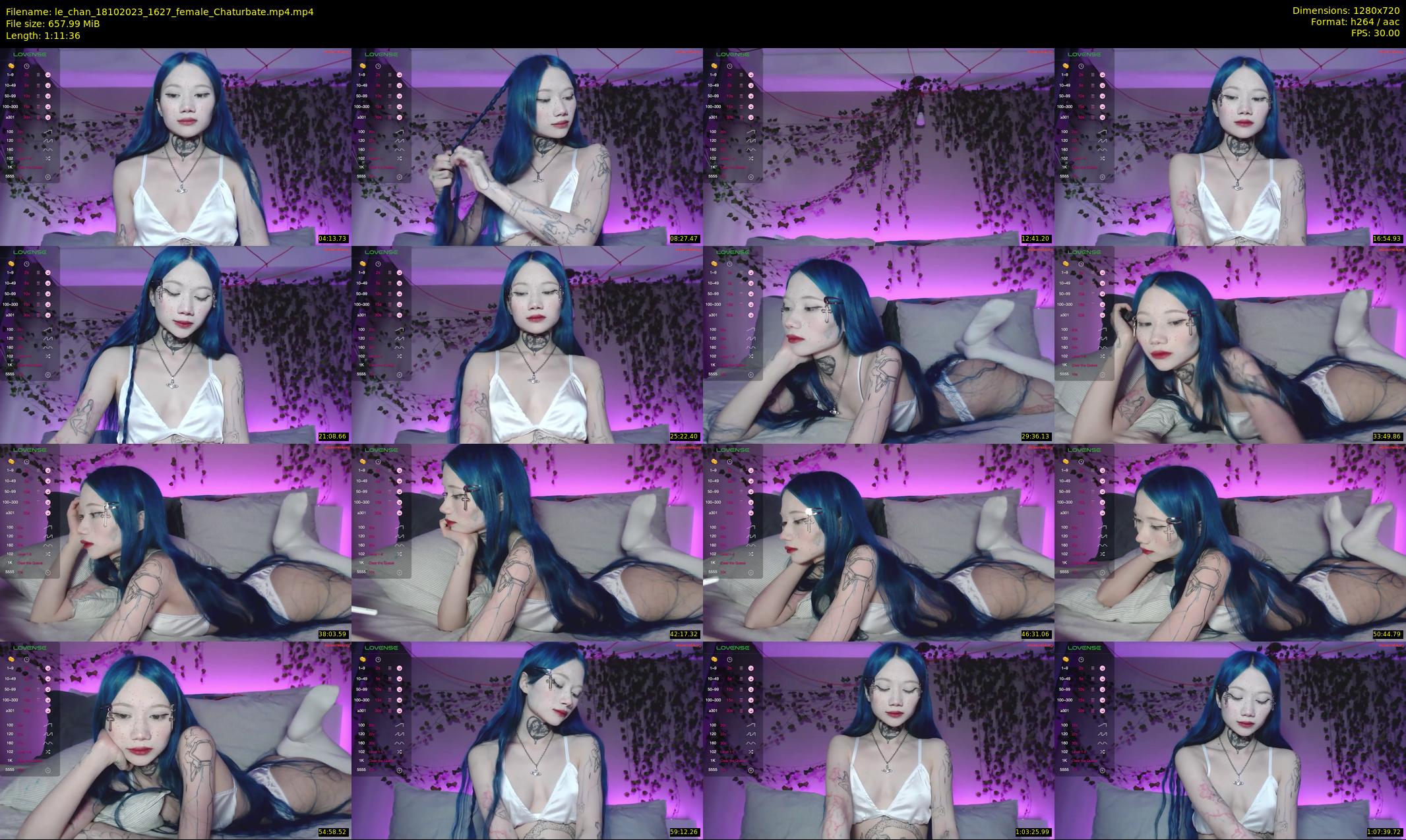 le_chan — 72 minute Chaturbate female cam show recording, 720p, Oct 18, 2023