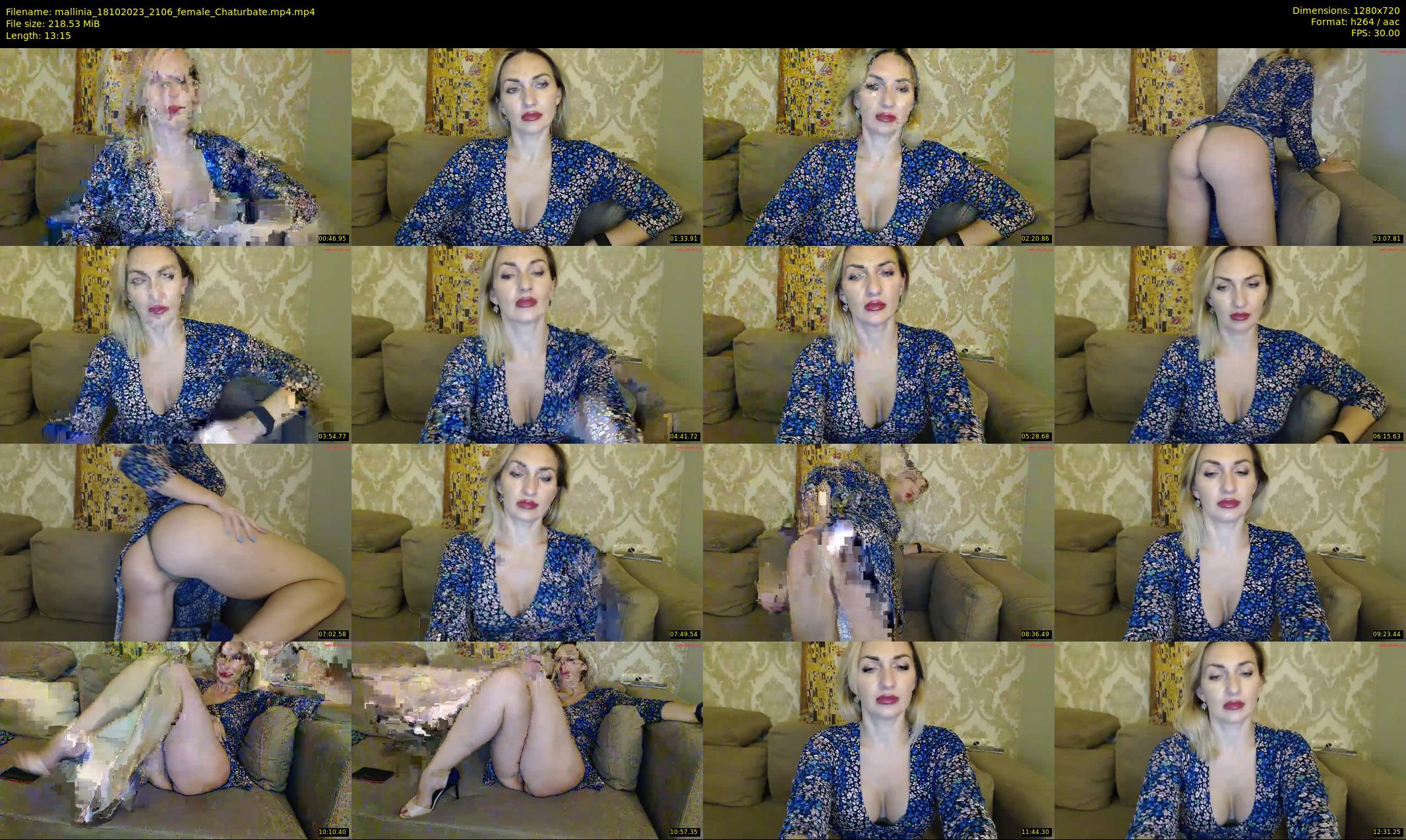mallinia — 14 minute Chaturbate female cam show recording, 720p, Oct 18, 2023