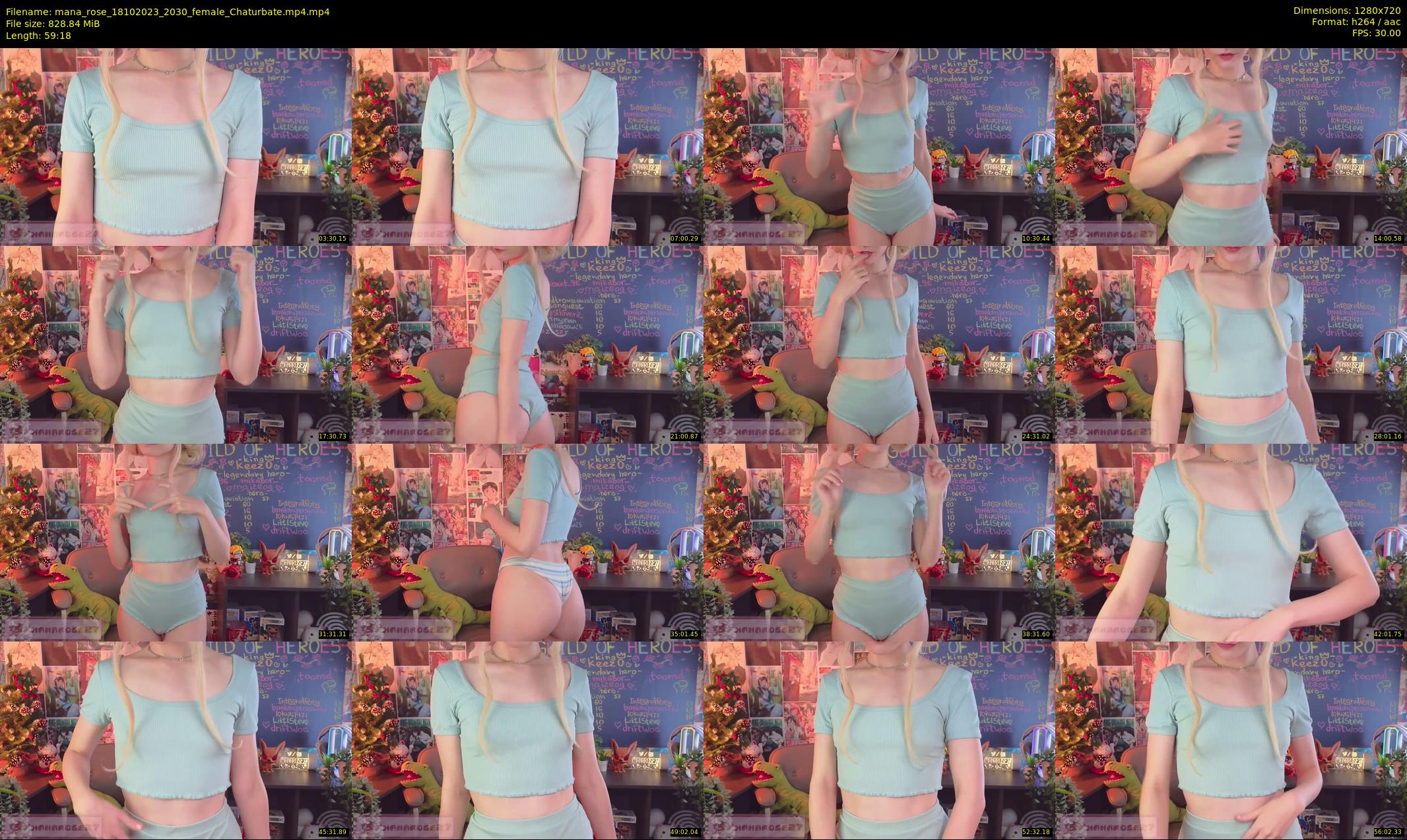 mana_rose — 60 minute Chaturbate female cam show recording, 720p, Oct 18, 2023