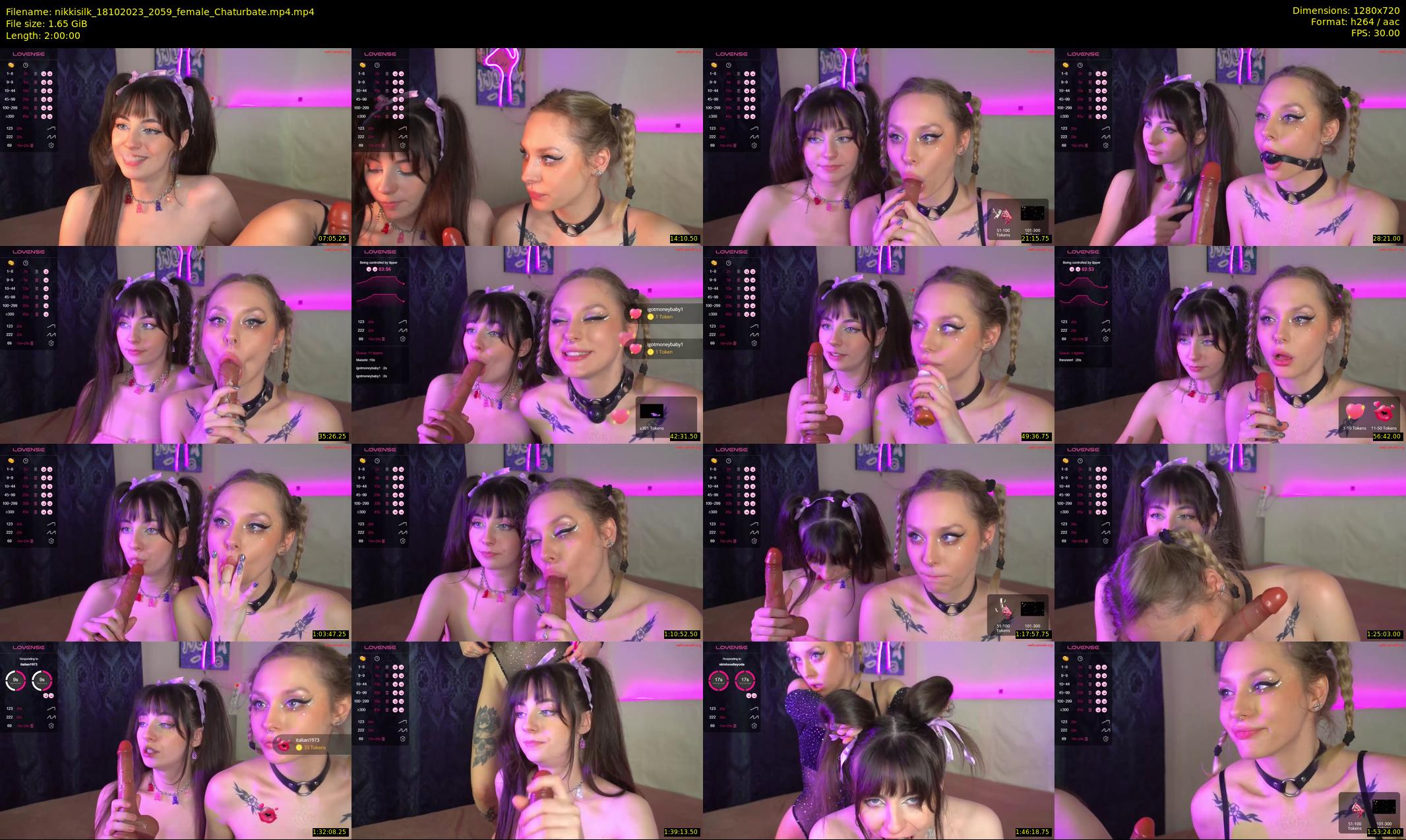 nikkisilk — 120 minute Chaturbate female cam show recording, 720p, Oct 18, 2023