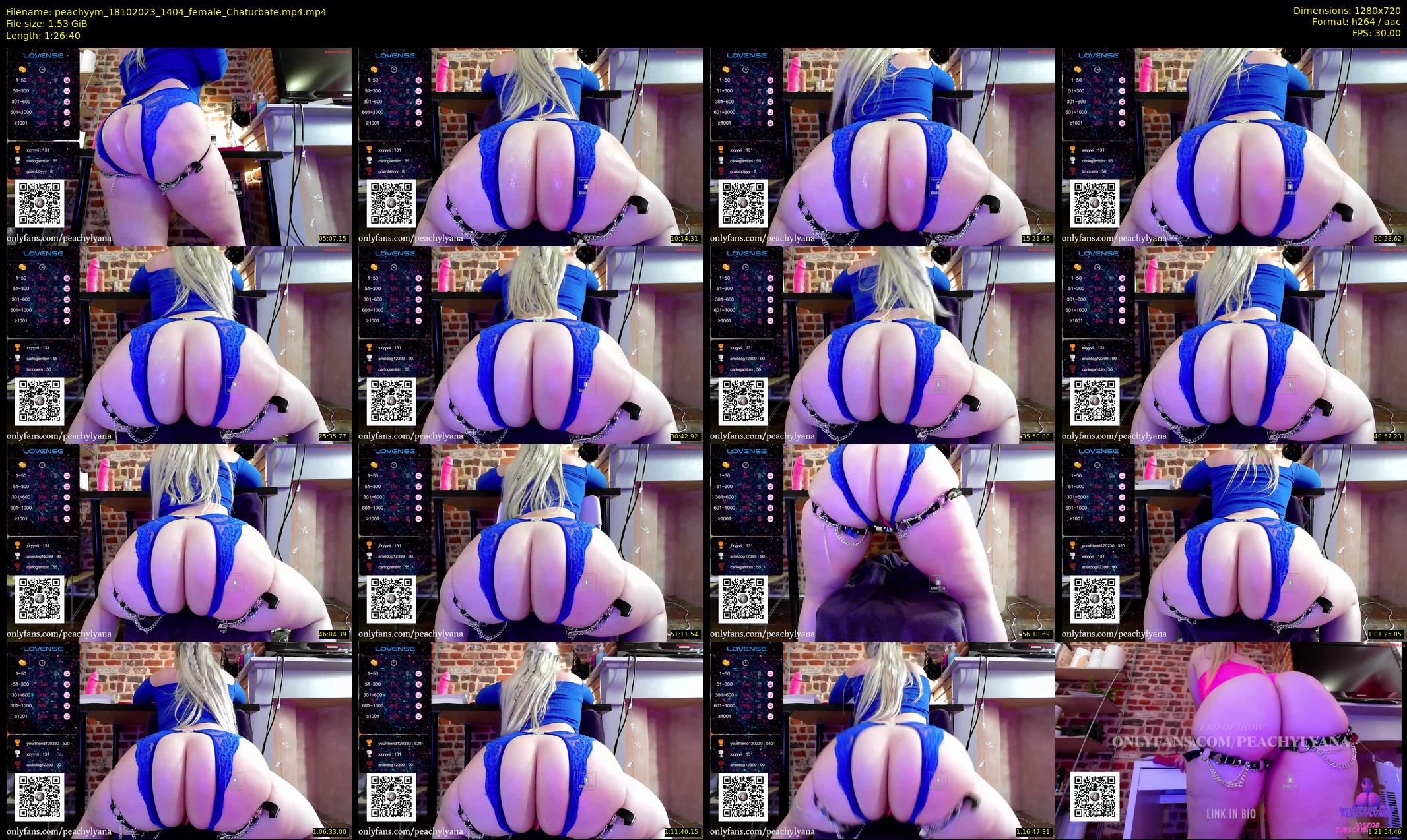 peachyym — 87 minute Chaturbate female cam show recording, 720p, Oct 18, 2023