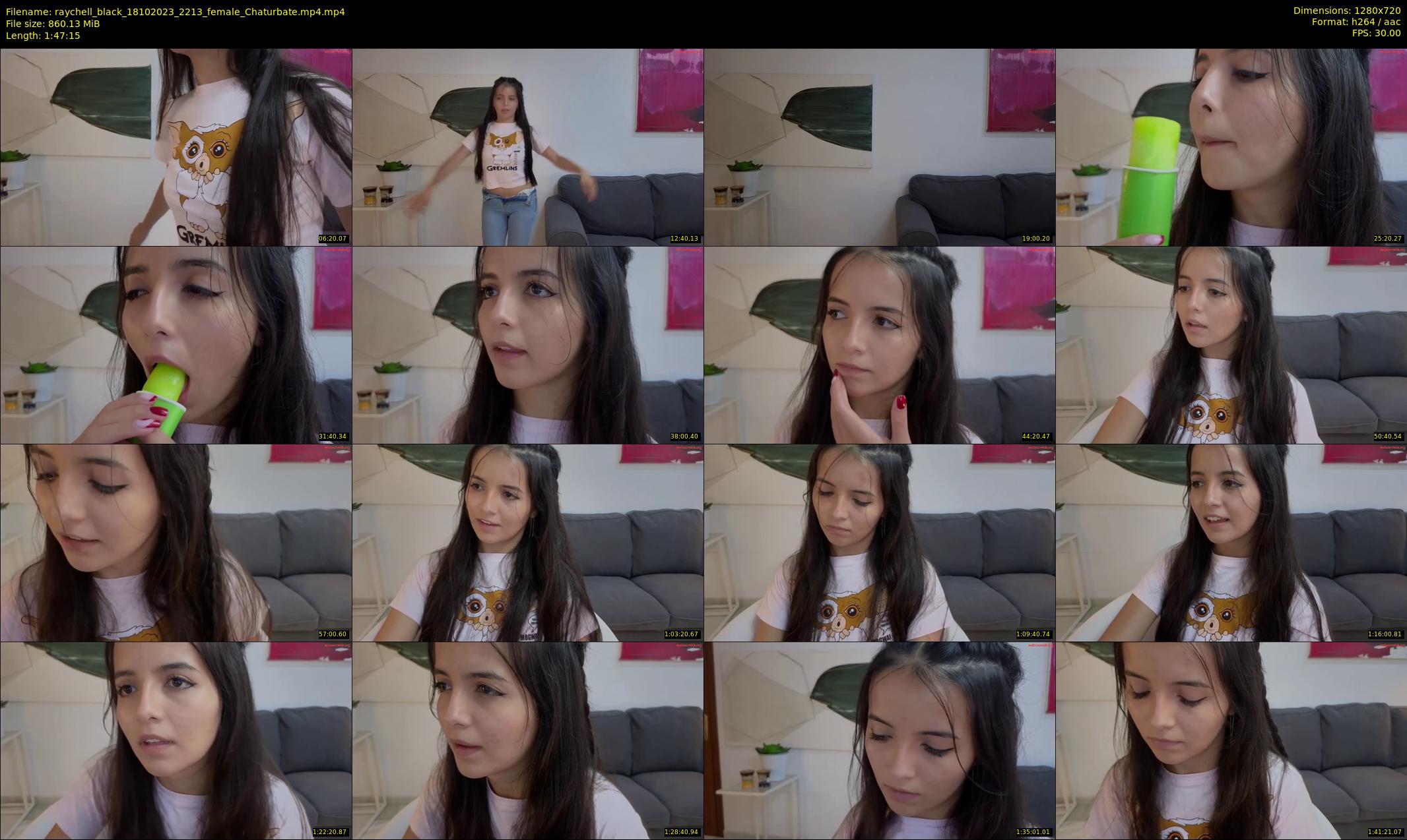raychell_black — 108 minute Chaturbate female cam show recording, 720p, Oct 18, 2023