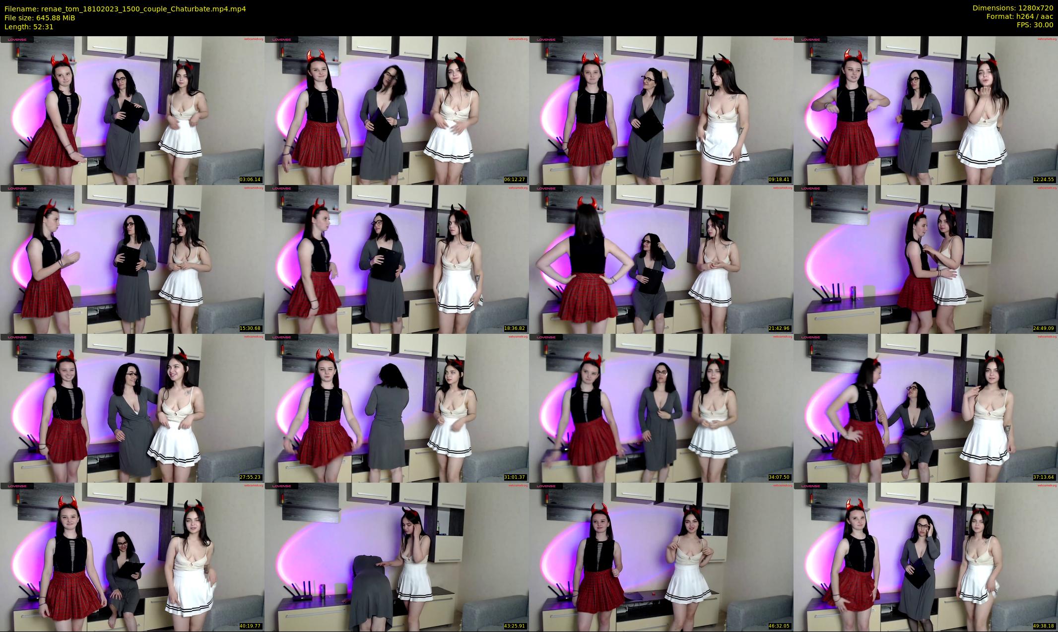 renae_tom — 53 minute Chaturbate couple cam show recording, 720p, Oct 18, 2023