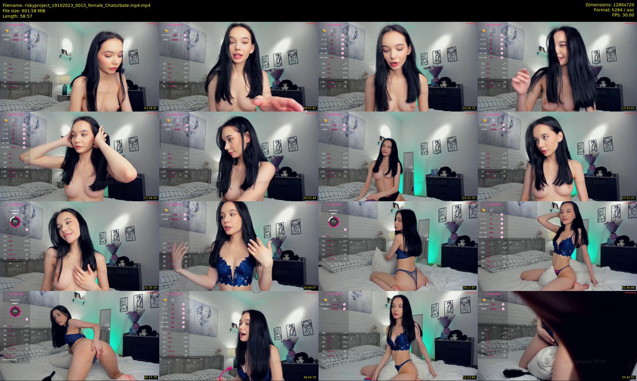 riskyproject — 59 minute Chaturbate couple cam show recording, 720p, Oct 19, 2023