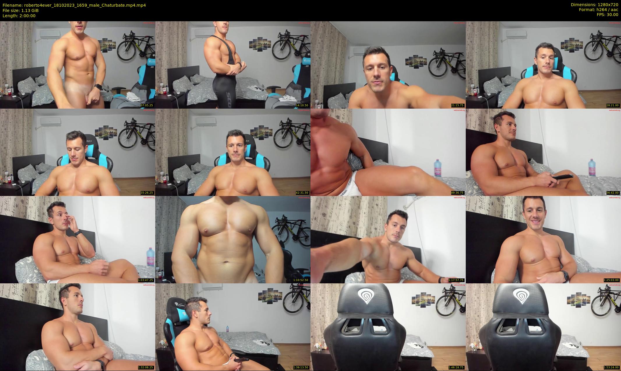 roberto4ever — 120 minute Chaturbate male cam show recording, 720p, Oct 18, 2023
