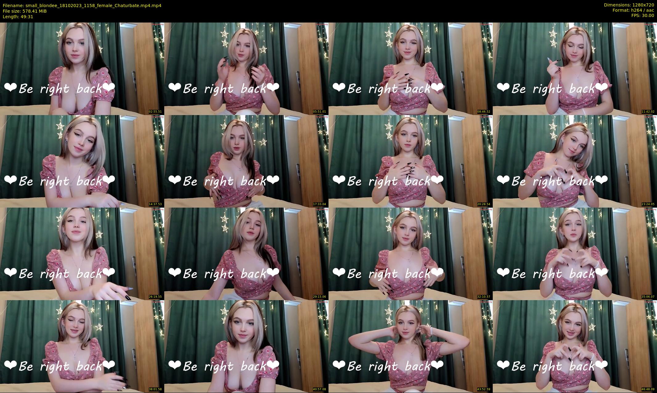 small_blondee — 50 minute Chaturbate female cam show recording, 720p, Oct 18, 2023