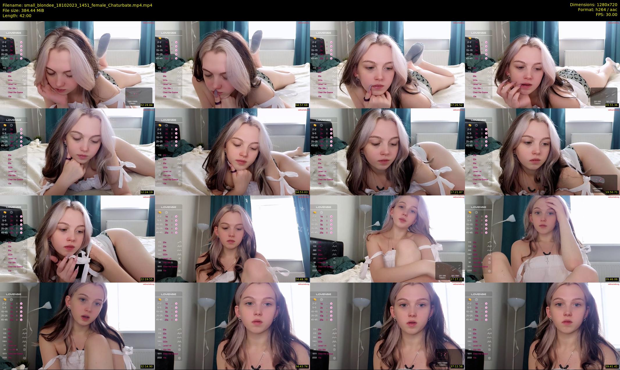small_blondee — 42 minute Chaturbate female cam show recording, 720p, Oct 18, 2023
