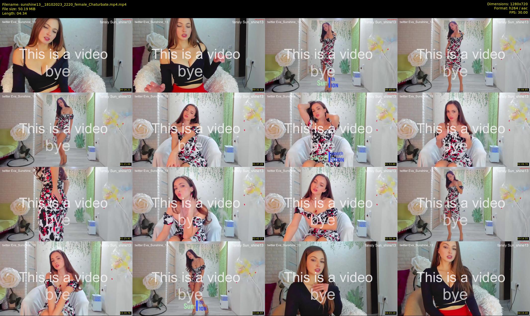 sunshine13_ — 5 minute Chaturbate female cam show recording, 720p, Oct 18, 2023