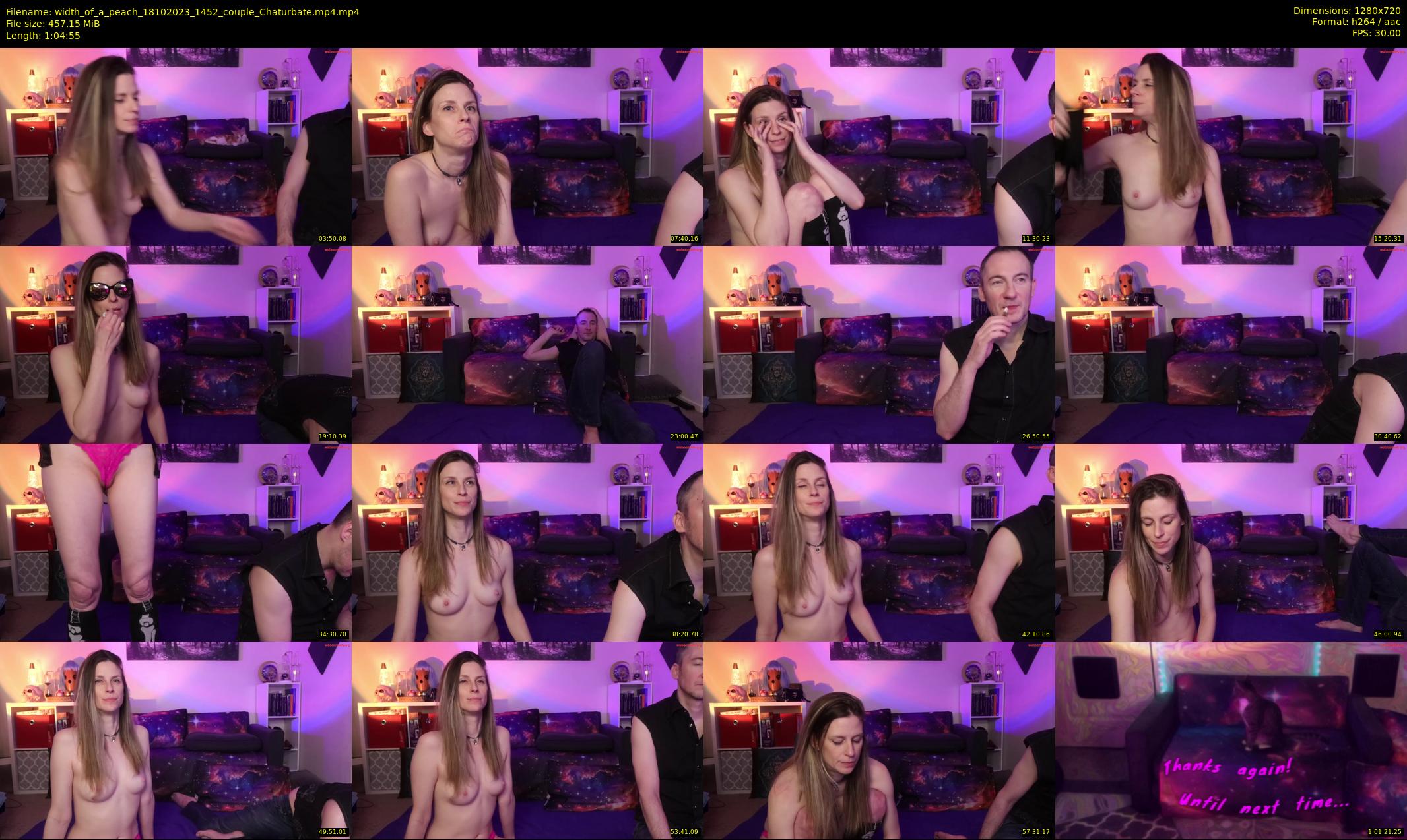 width_of_a_peach — 65 minute Chaturbate couple cam show recording, 720p, Oct 18, 2023