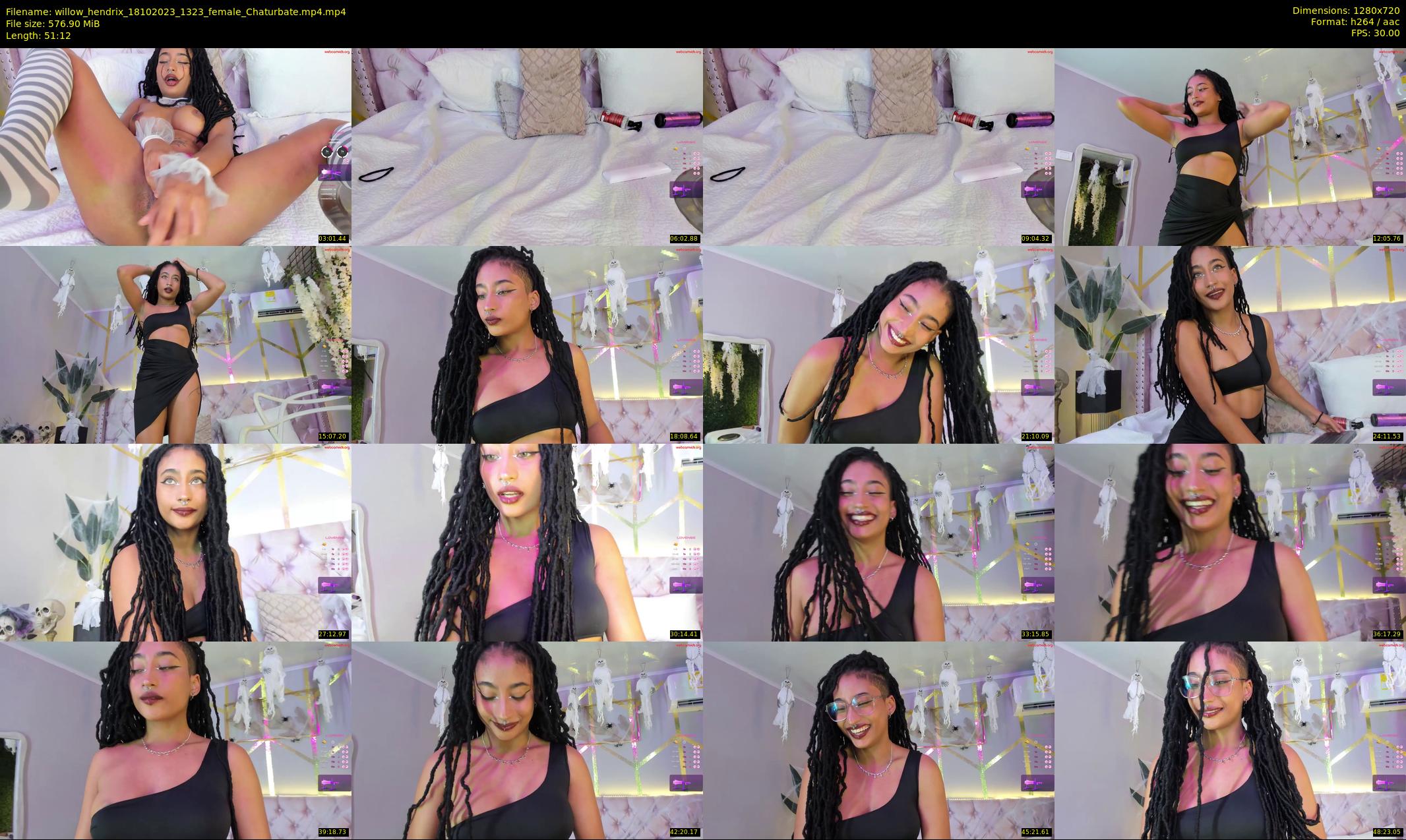 willow_hendrix — 52 minute Chaturbate female cam show recording, 720p, Oct 18, 2023