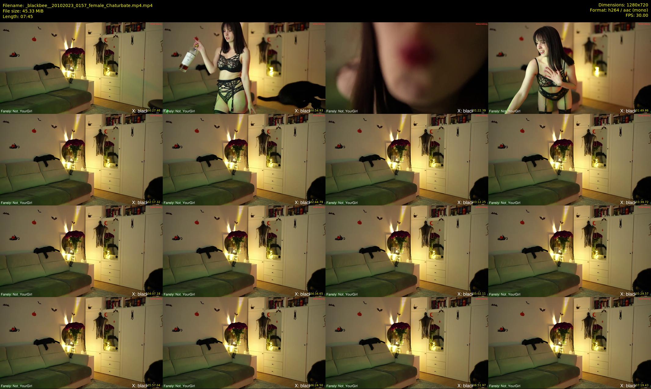 _blackbee_ — 8 minute Chaturbate female cam show recording, 720p, Oct 20, 2023