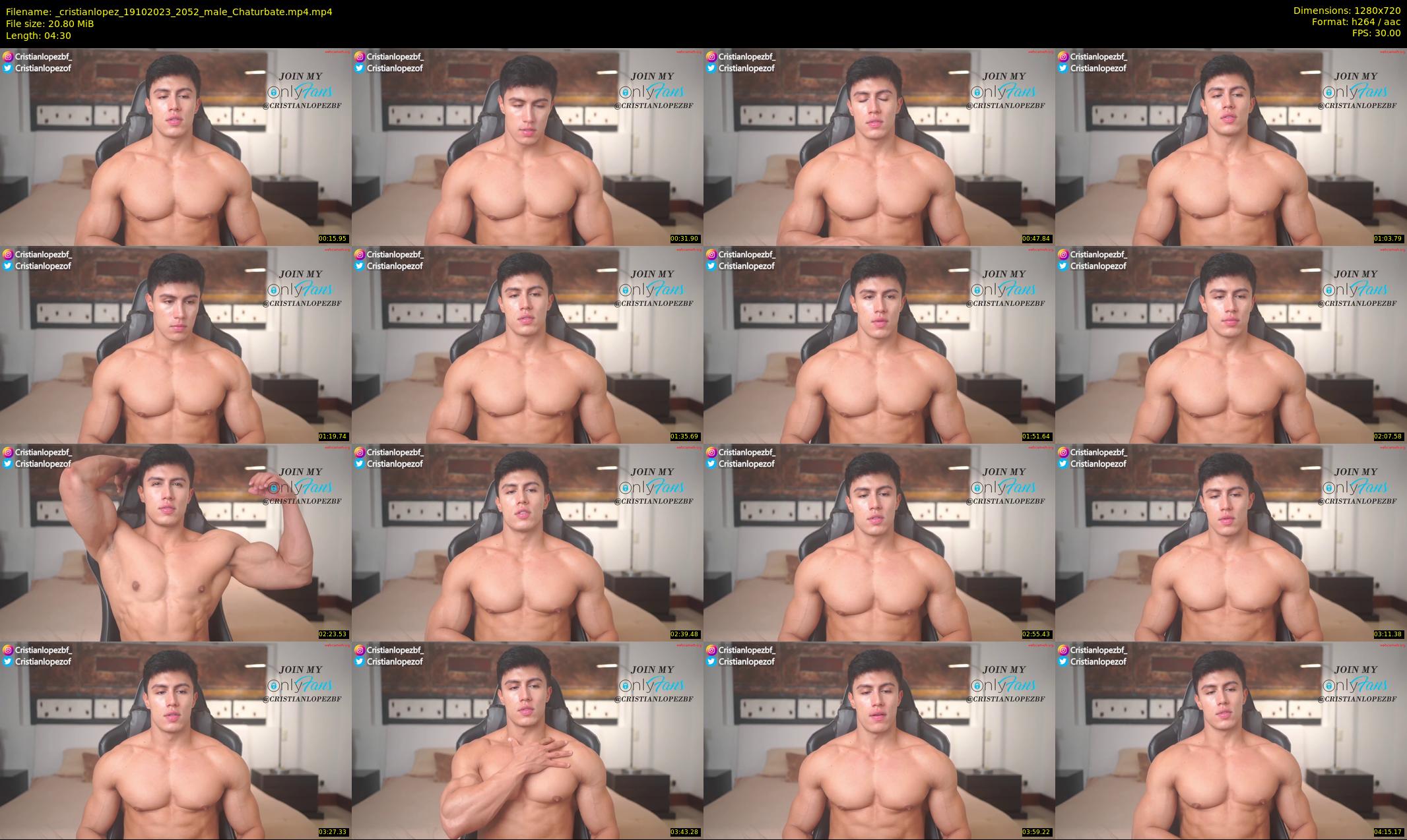 _cristianlopez — 5 minute Chaturbate male cam show recording, 720p, Oct 19, 2023