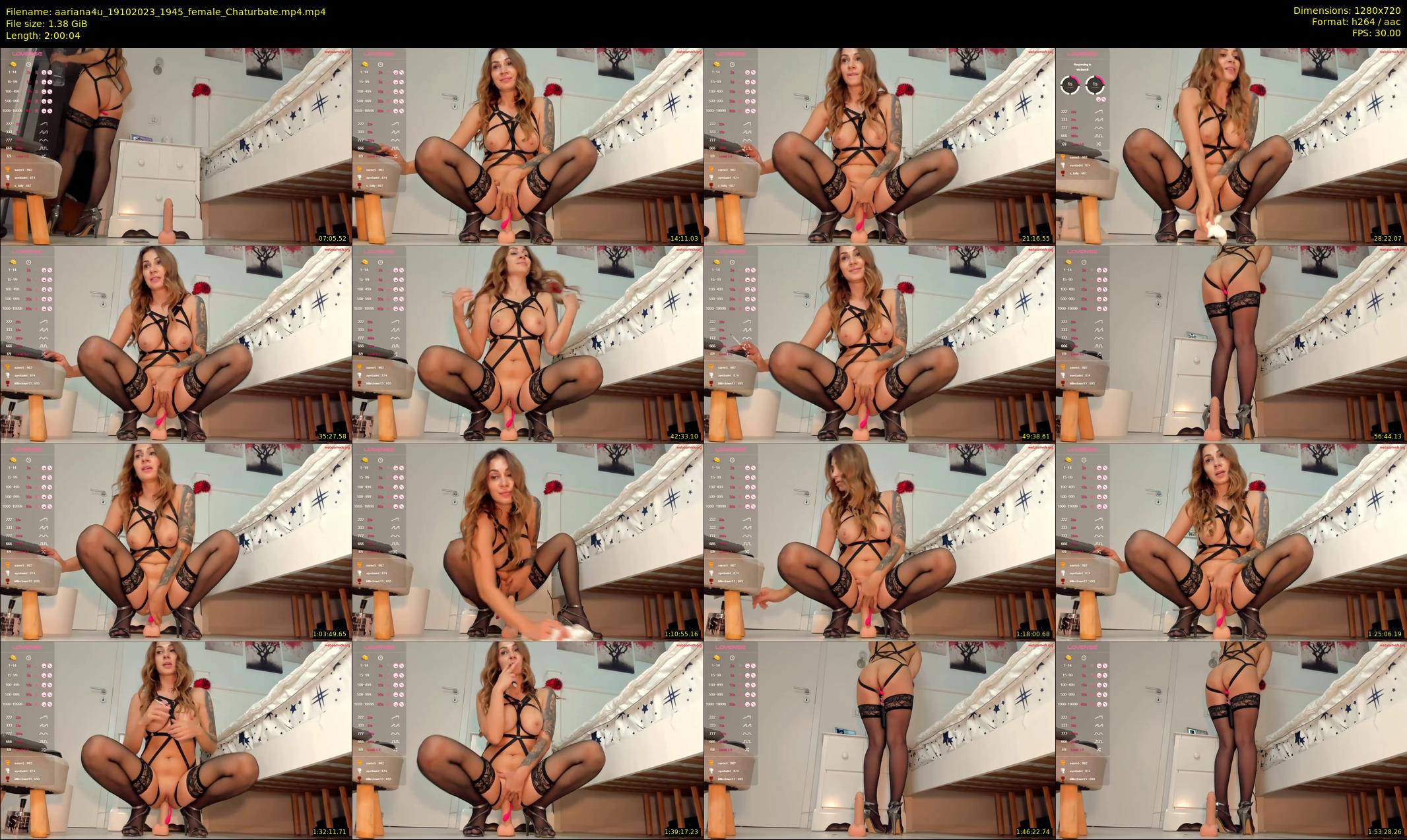 aariana4u — 121 minute Chaturbate female cam show recording, 720p, Oct 19, 2023
