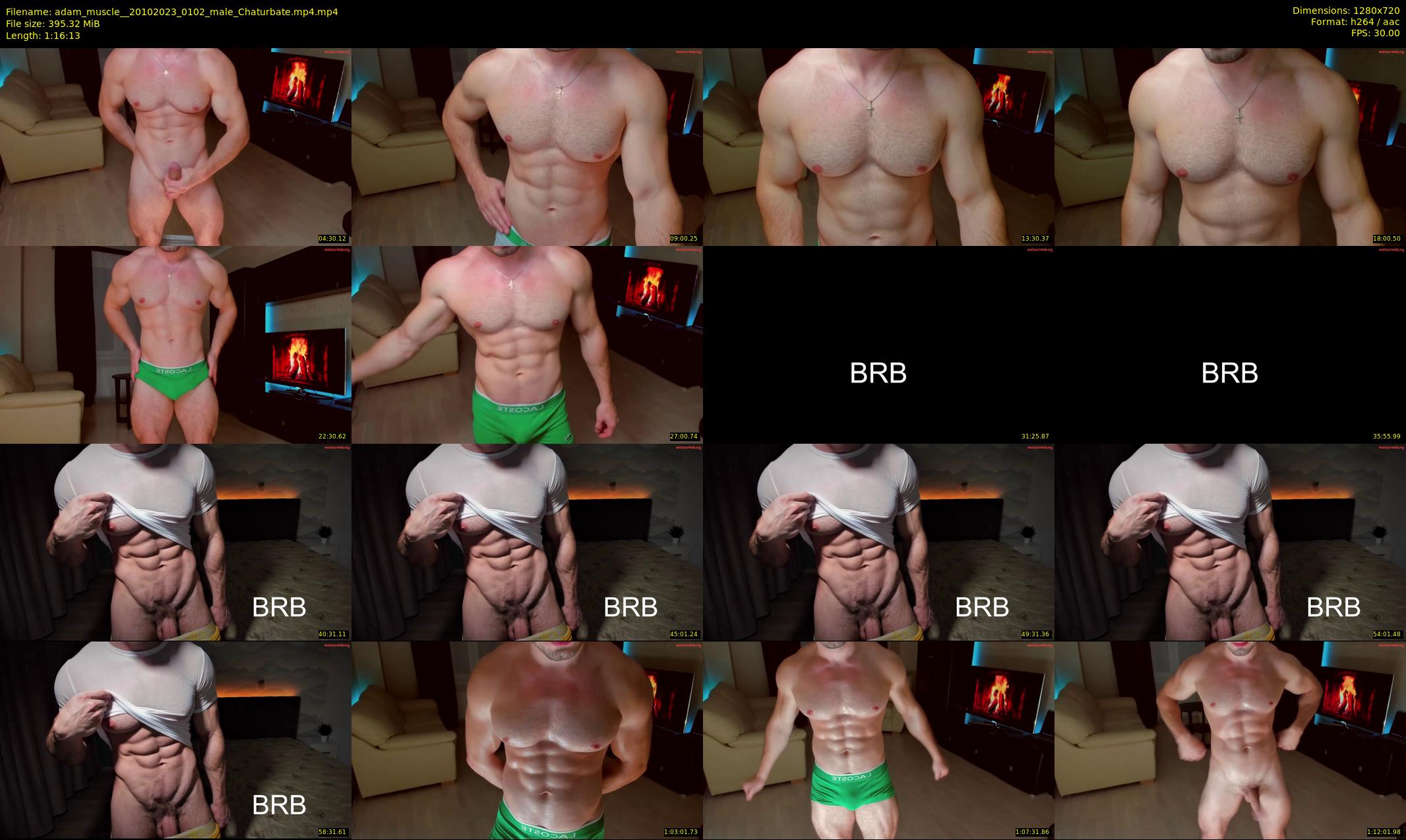 adam_muscle_ — 77 minute Chaturbate male cam show recording, 720p, Oct 20, 2023