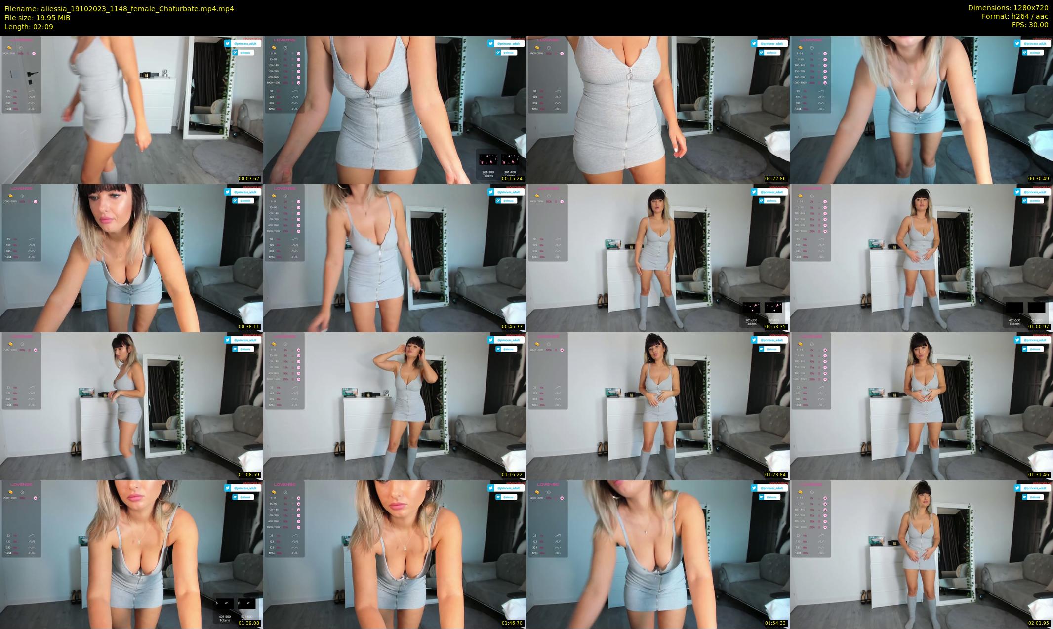 aliessia — 3 minute Chaturbate female cam show recording, 720p, Oct 19, 2023