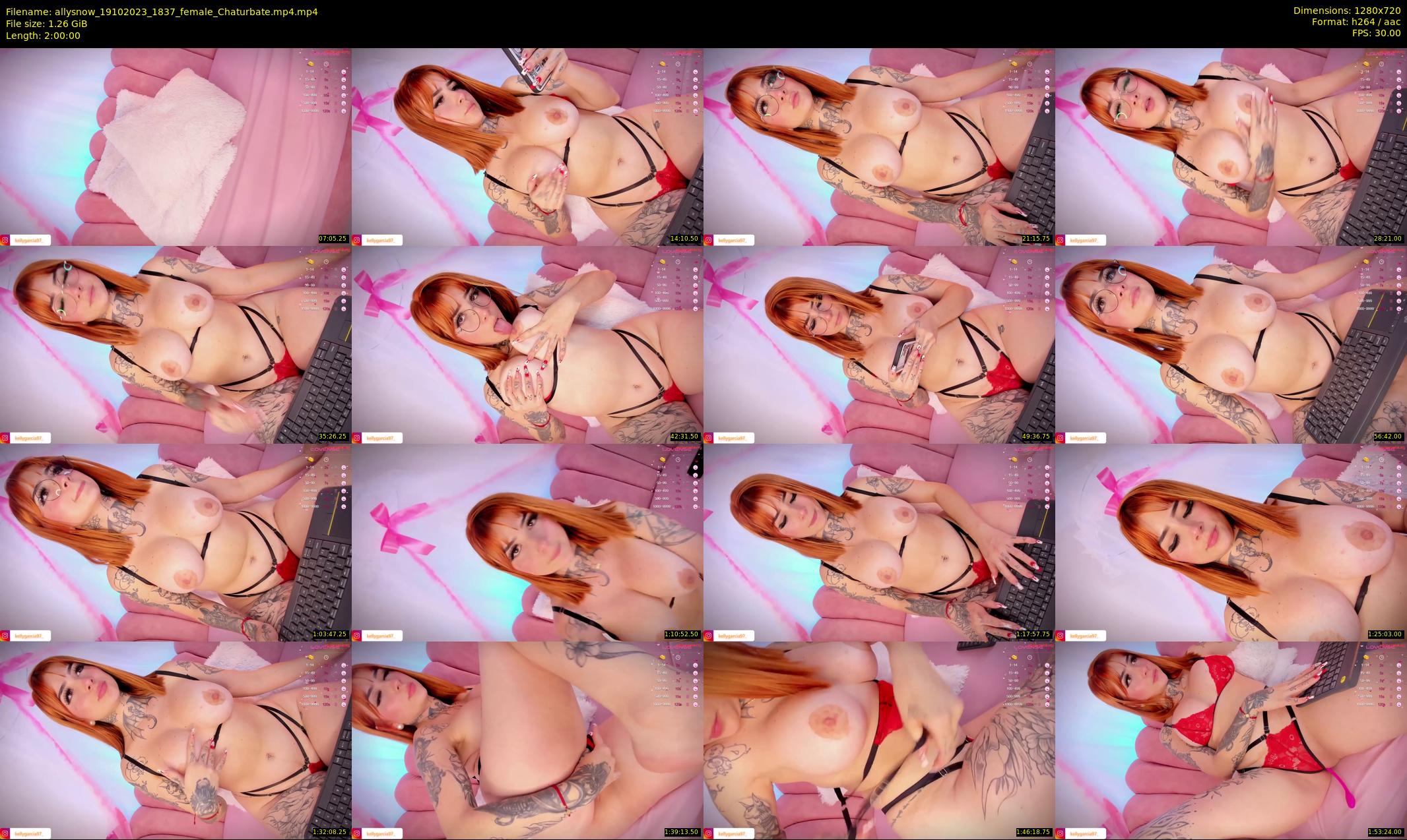 allysnow — 120 minute Chaturbate female cam show recording, 720p, Oct 19, 2023