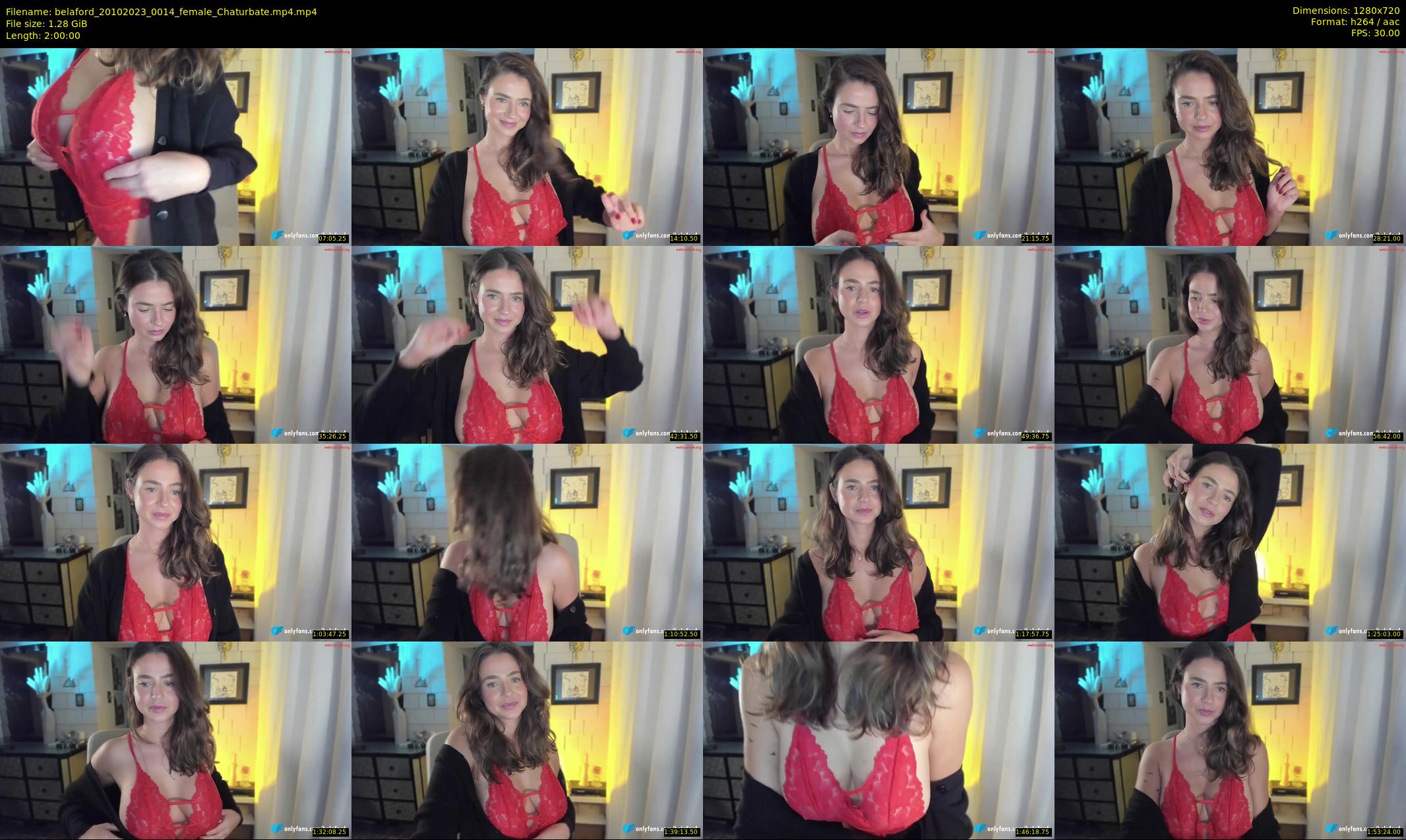 belaford — 120 minute Chaturbate female cam show recording, 720p, Oct 20, 2023