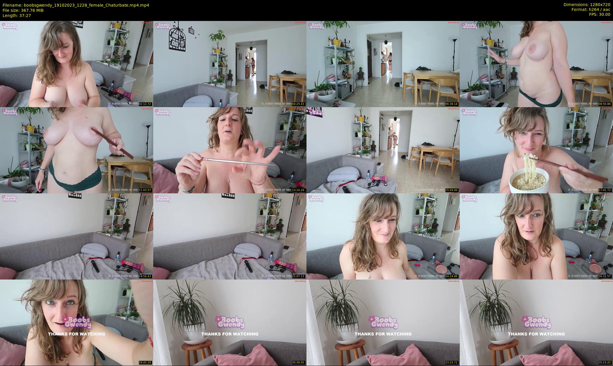 boobsgwendy — 38 minute Chaturbate female cam show recording, 720p, Oct 19, 2023