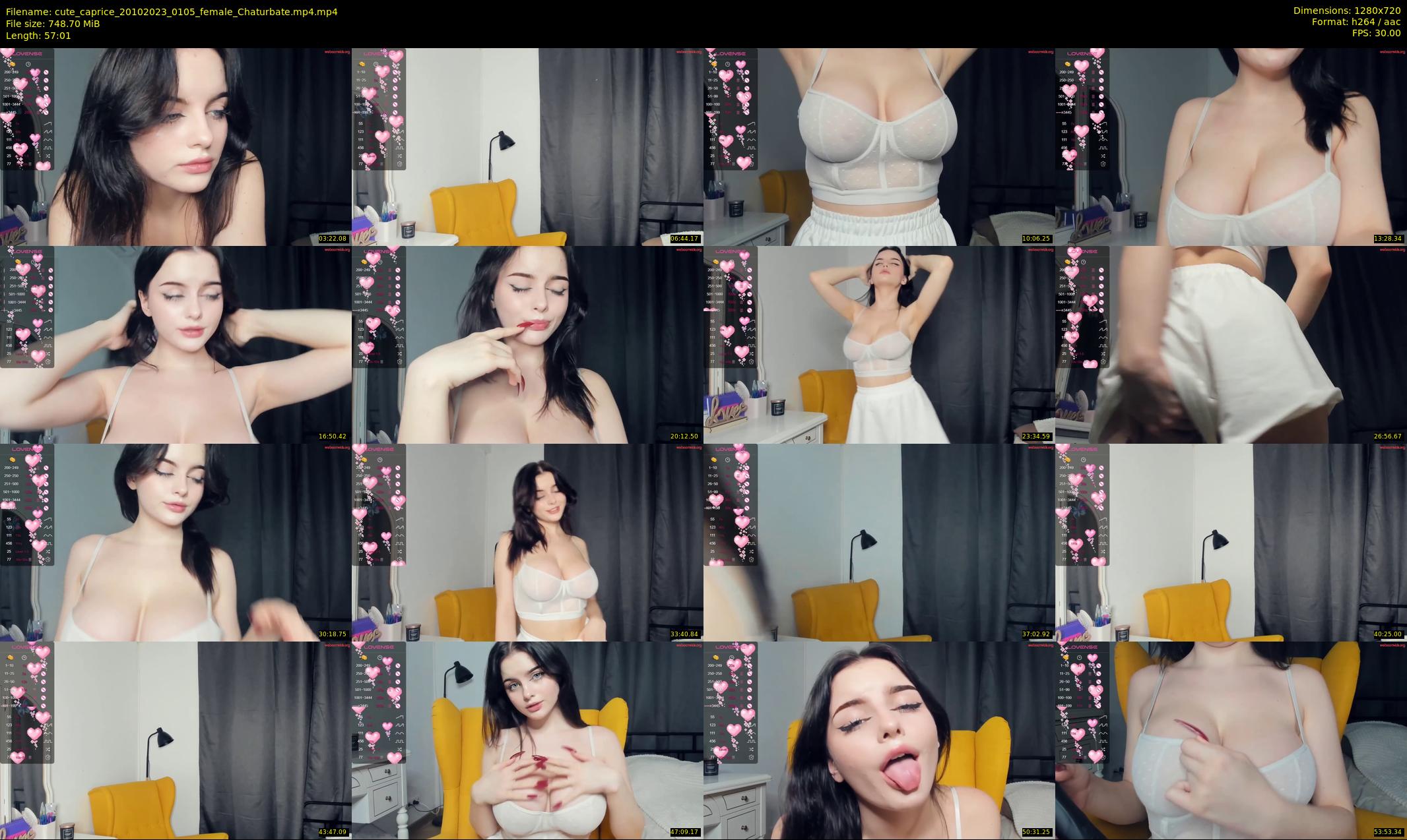 cute_caprice — 58 minute Chaturbate female cam show recording, 720p, Oct 20, 2023