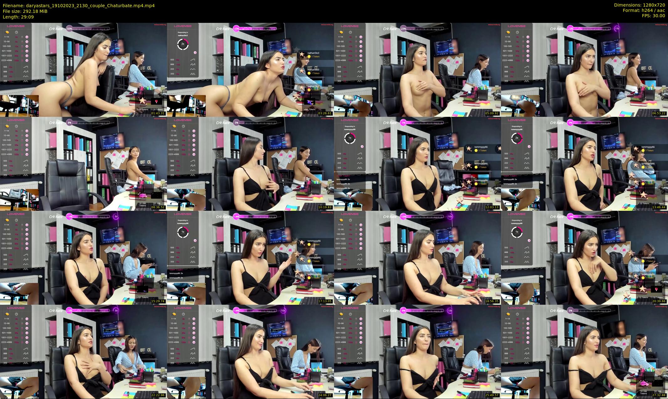 daryastars — 30 minute Chaturbate couple cam show recording, 720p, Oct 19, 2023