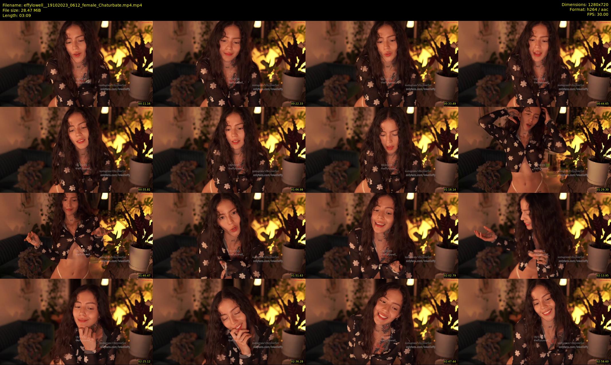 effylowell_ — 4 minute Chaturbate female cam show recording, 720p, Oct 19, 2023