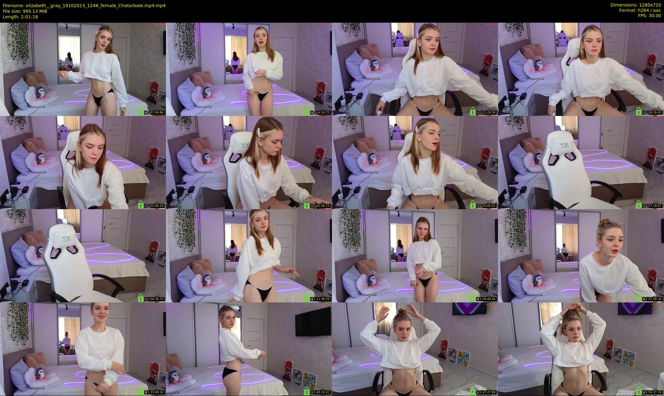 elizabeth__gray — 122 minute Chaturbate female cam show recording, 720p, Oct 19, 2023