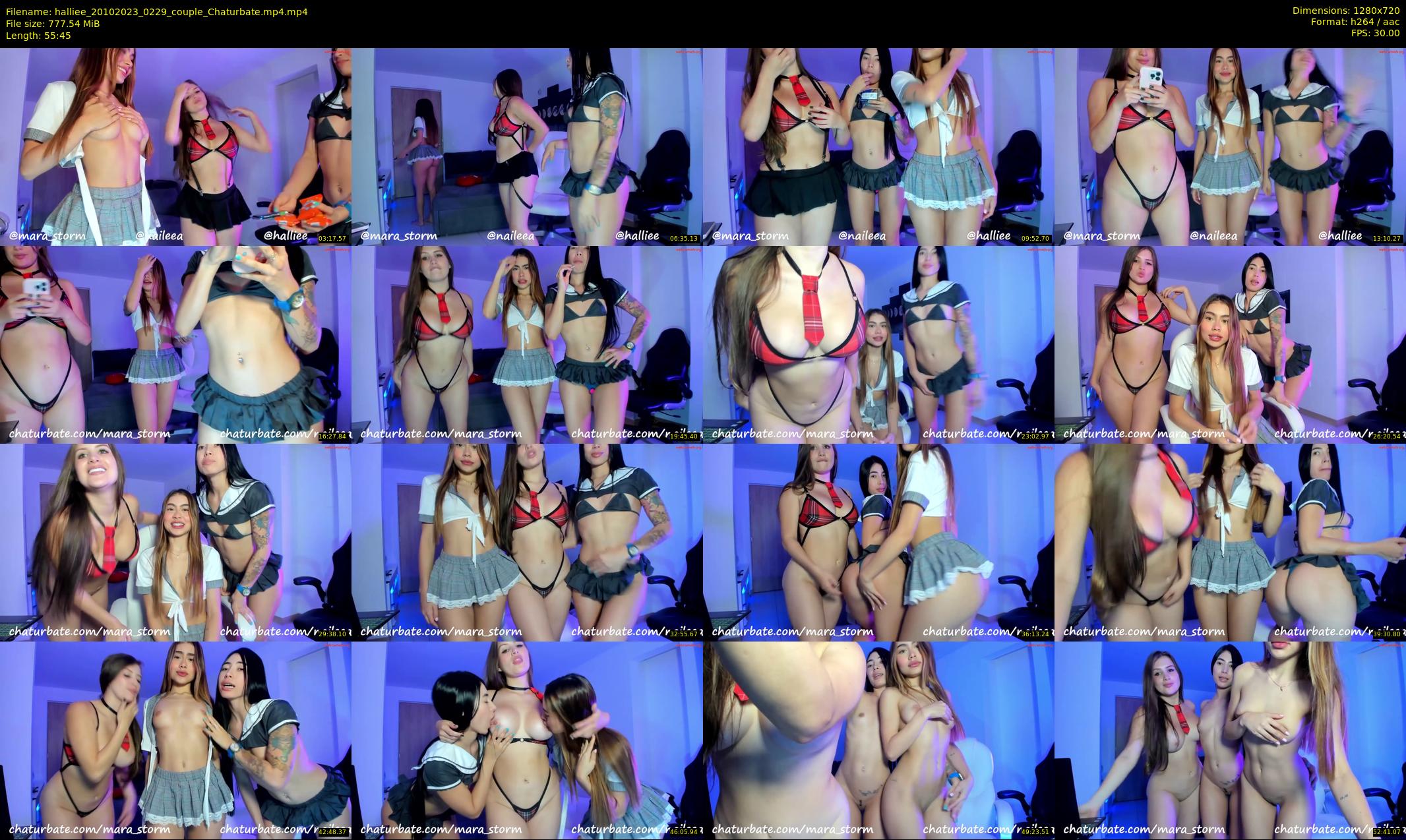 halliee — 56 minute Chaturbate couple cam show recording, 720p, Oct 20, 2023