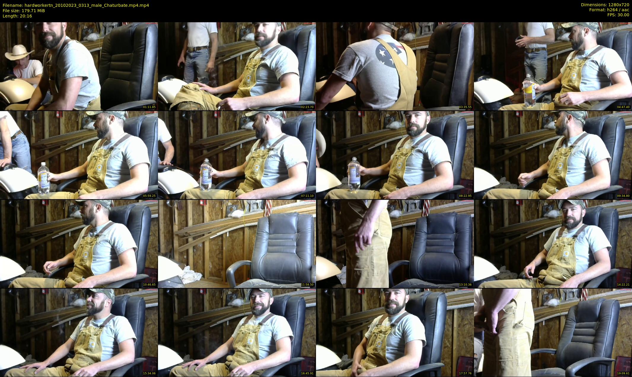 hardworkertn — 21 minute Chaturbate male cam show recording, 720p, Oct 20, 2023