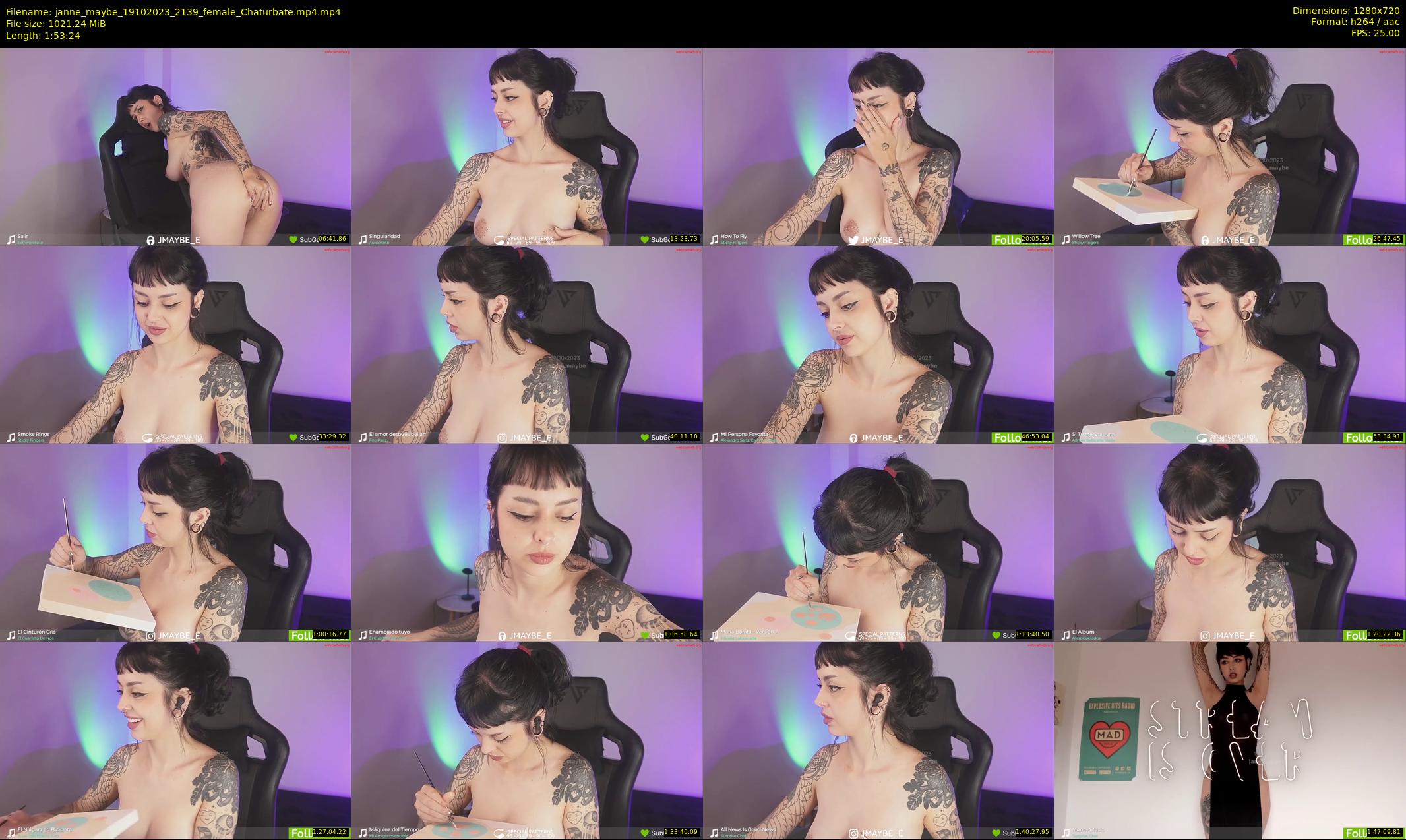 janne_maybe — 114 minute Chaturbate female cam show recording, 720p, Oct 19, 2023