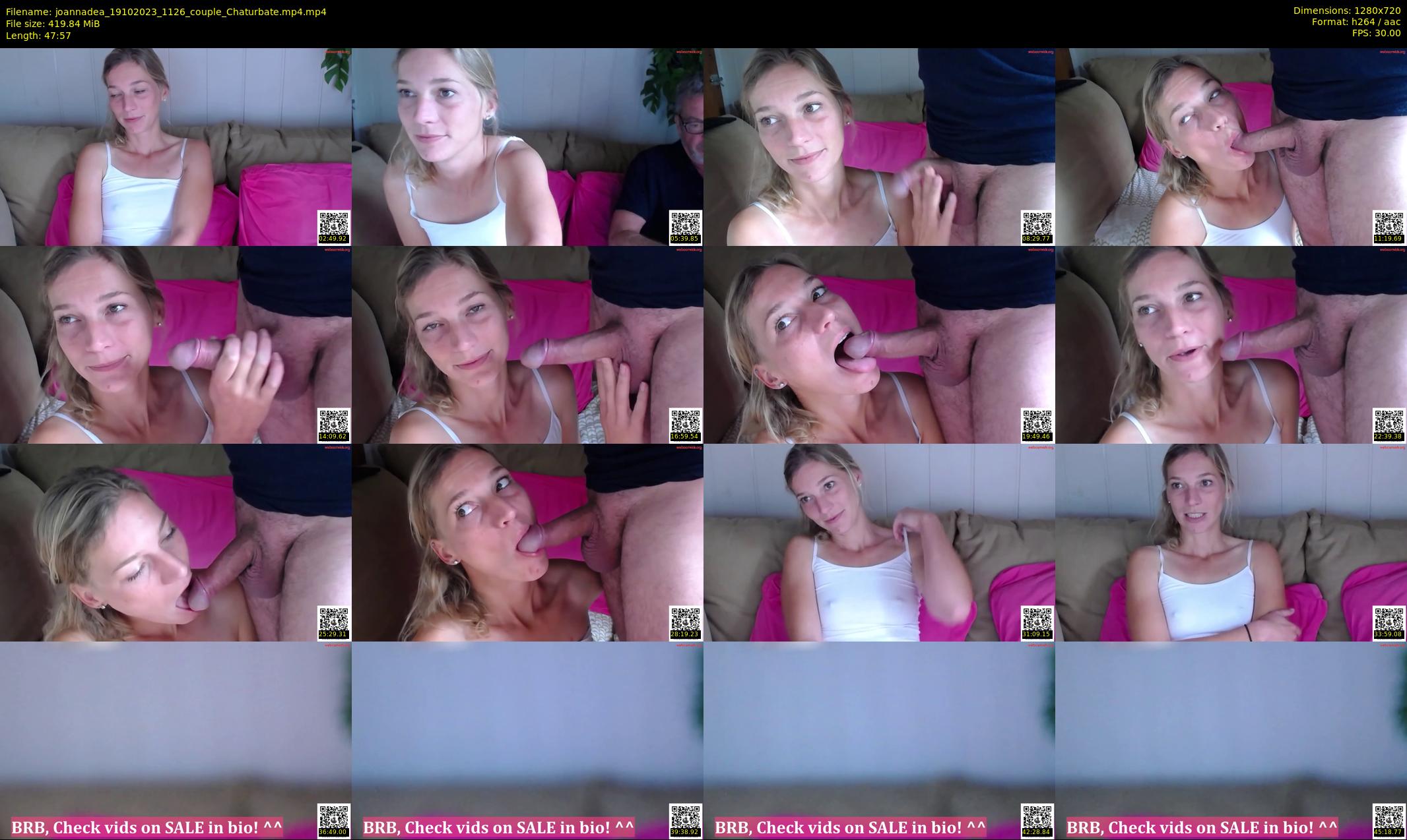 joannadea — 48 minute Chaturbate female cam show recording, 720p, Oct 19, 2023