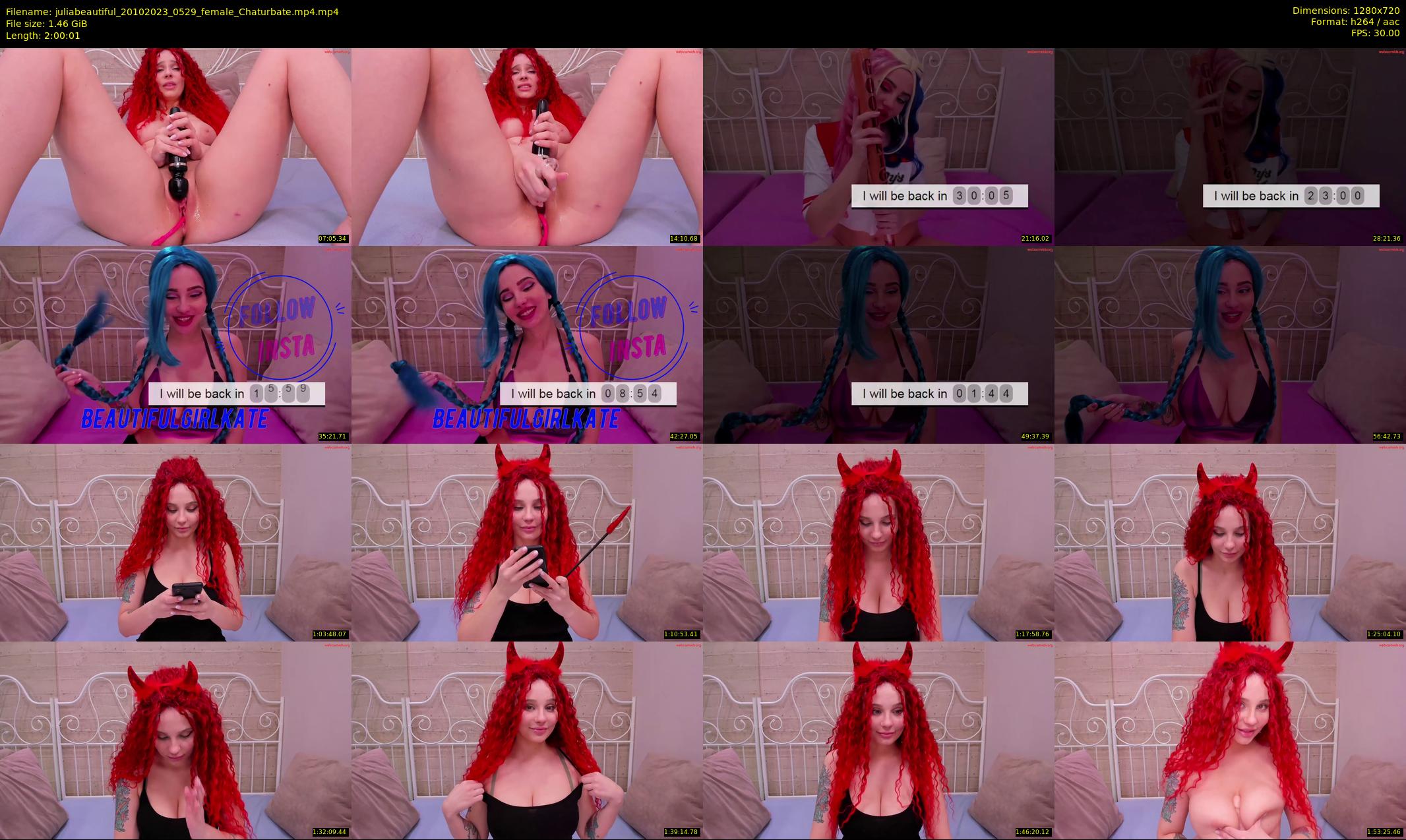 juliabeautiful — 121 minute Chaturbate female cam show recording, 720p, Oct 20, 2023