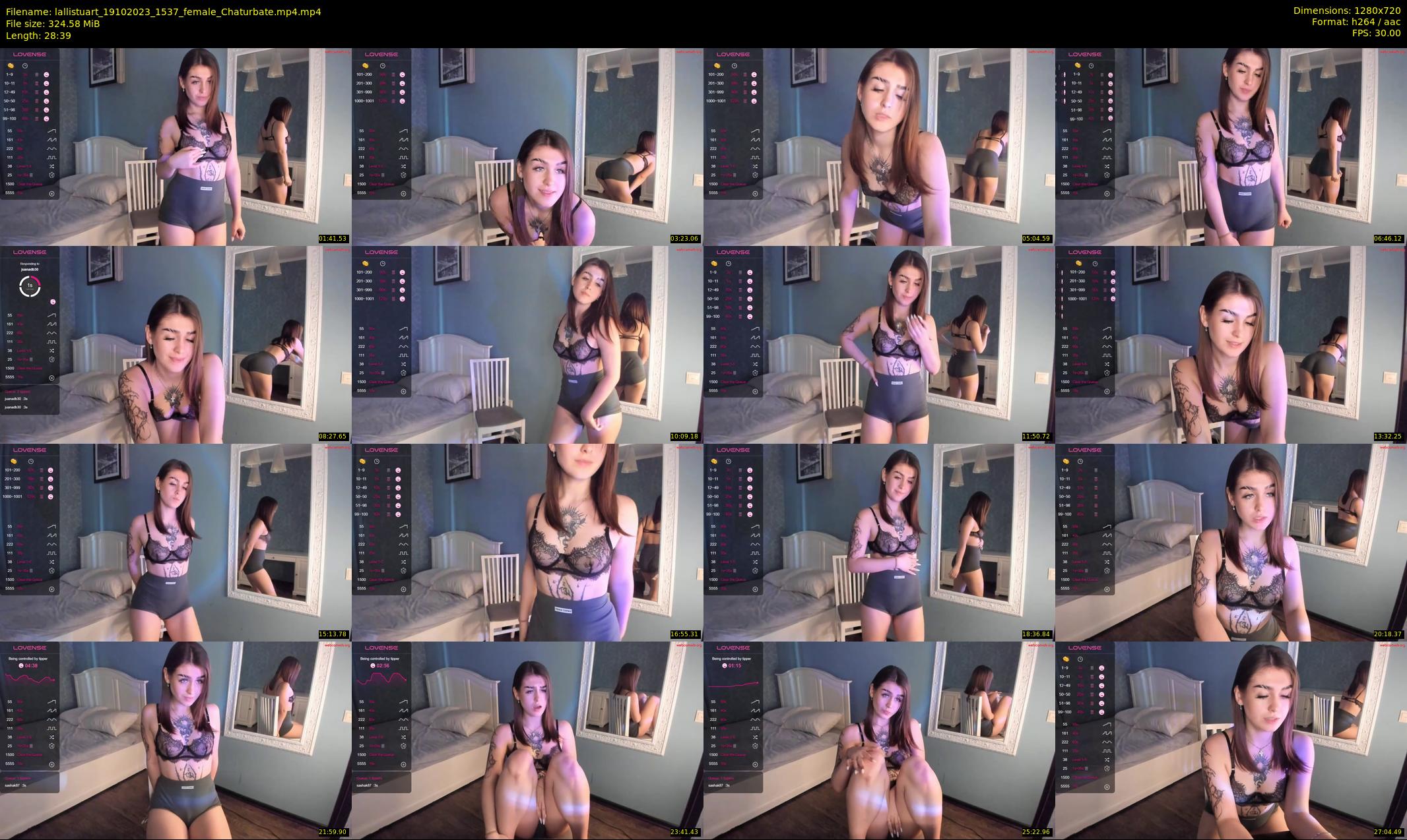 lallistuart — 29 minute Chaturbate female cam show recording, 720p, Oct 19, 2023