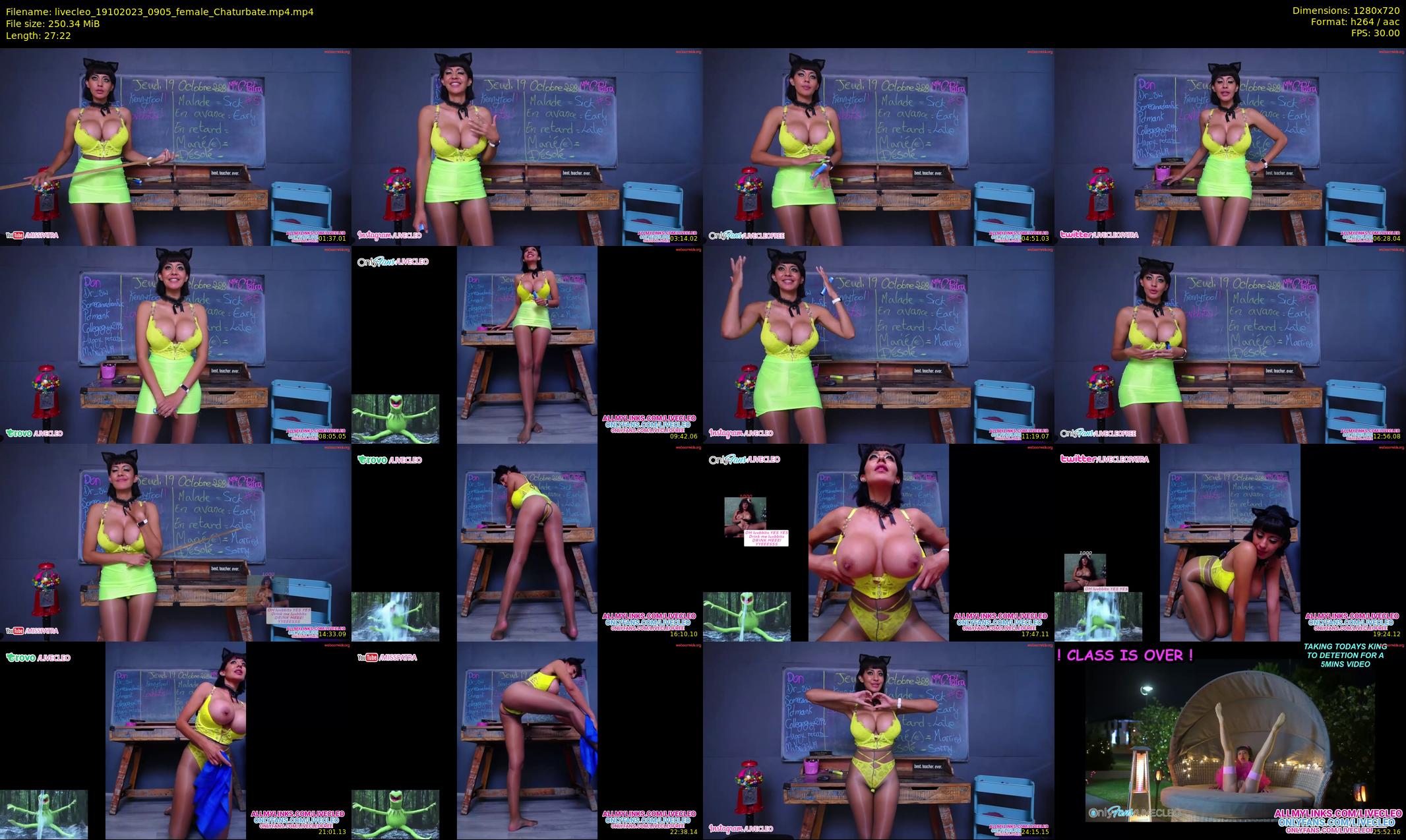 livecleo — 28 minute Chaturbate female cam show recording, 720p, Oct 19, 2023