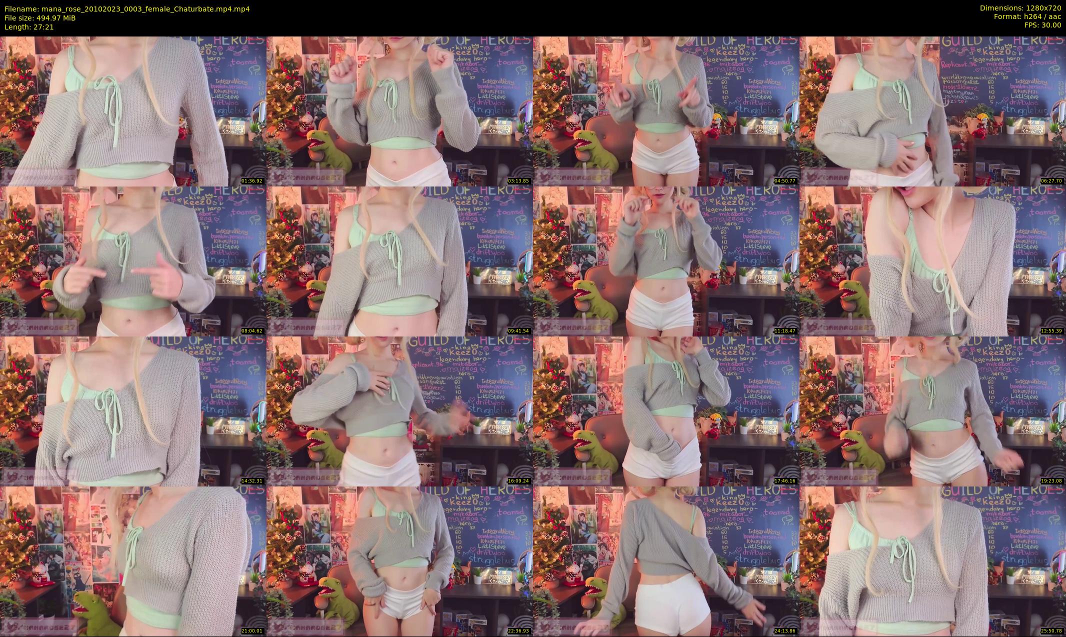 mana_rose — 28 minute Chaturbate female cam show recording, 720p, Oct 20, 2023