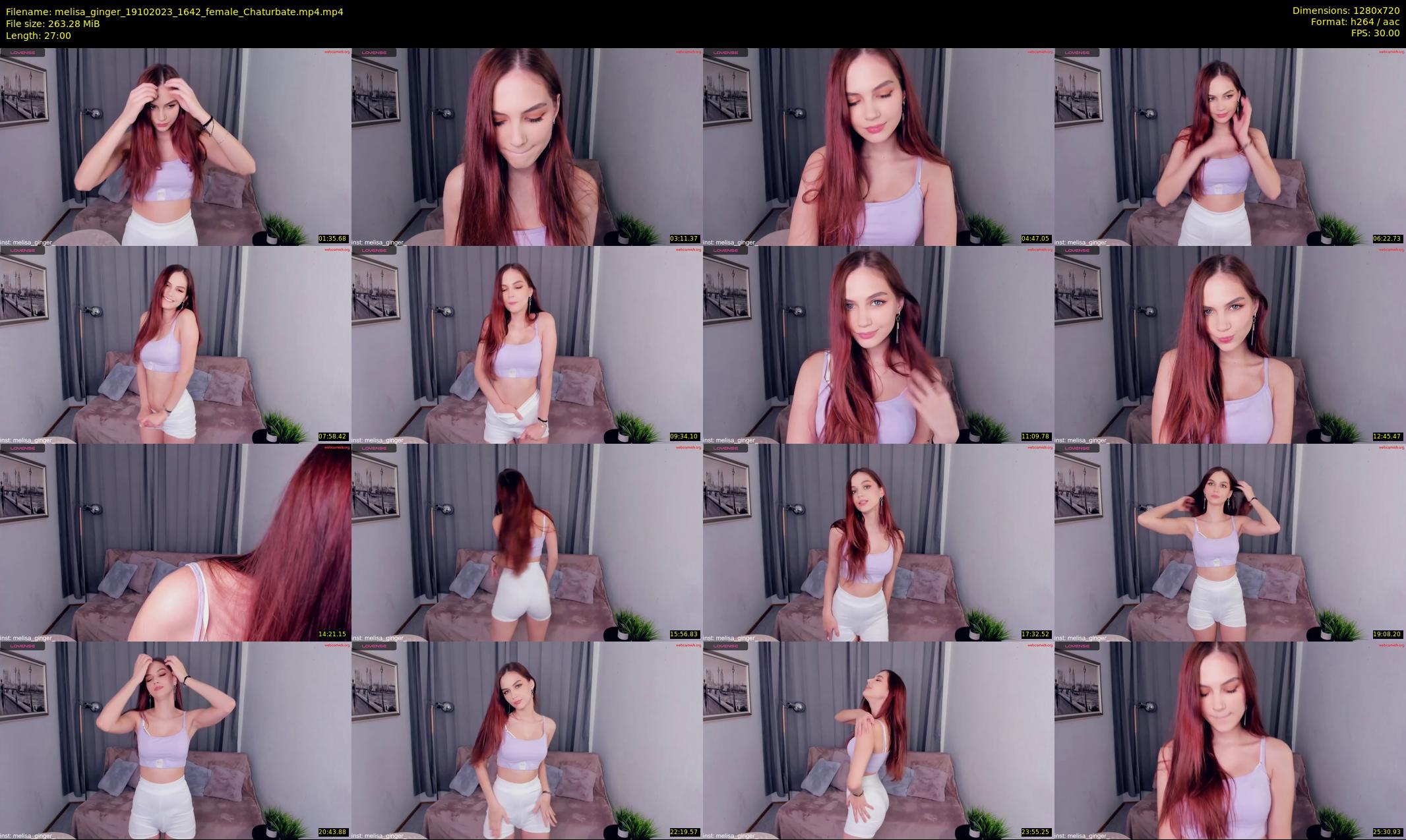 melisa_ginger — 27 minute Chaturbate female cam show recording, 720p, Oct 19, 2023