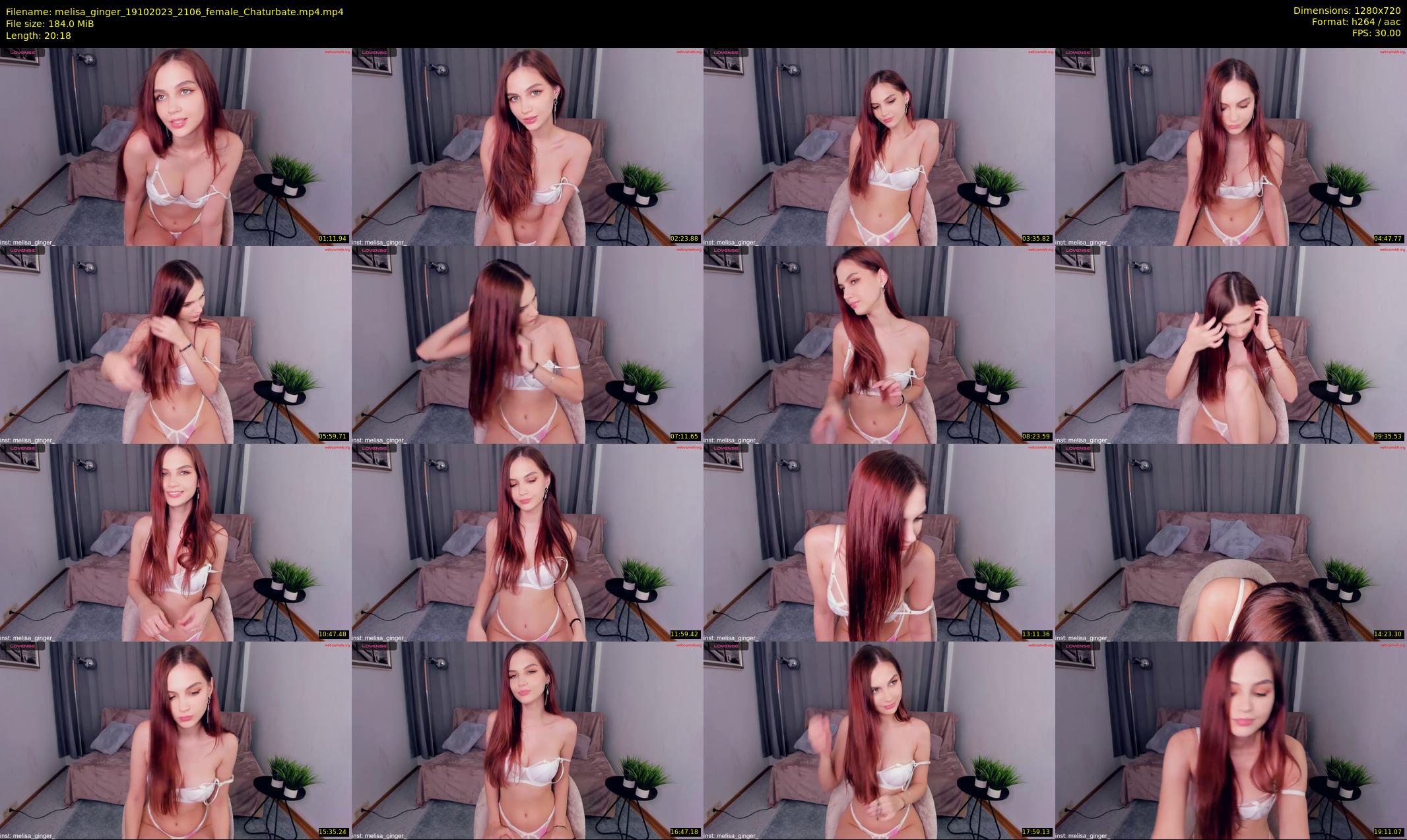 melisa_ginger — 21 minute Chaturbate female cam show recording, 720p, Oct 19, 2023