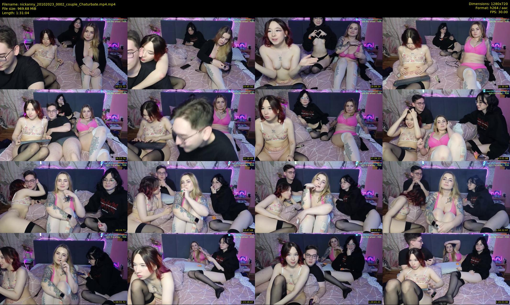 nickanny — 92 minute Chaturbate couple cam show recording, 720p, Oct 20, 2023