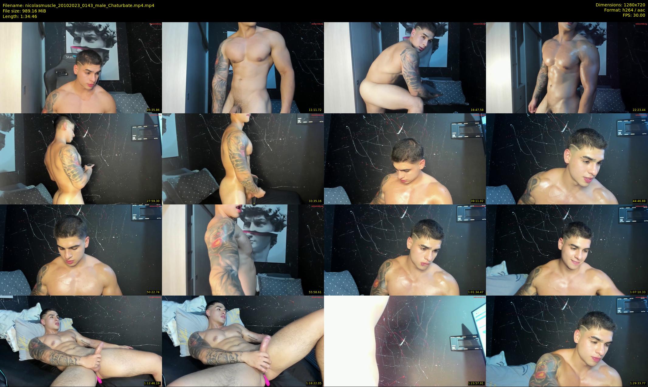 nicolasmuscle — 95 minute Chaturbate male cam show recording, 720p, Oct 20, 2023